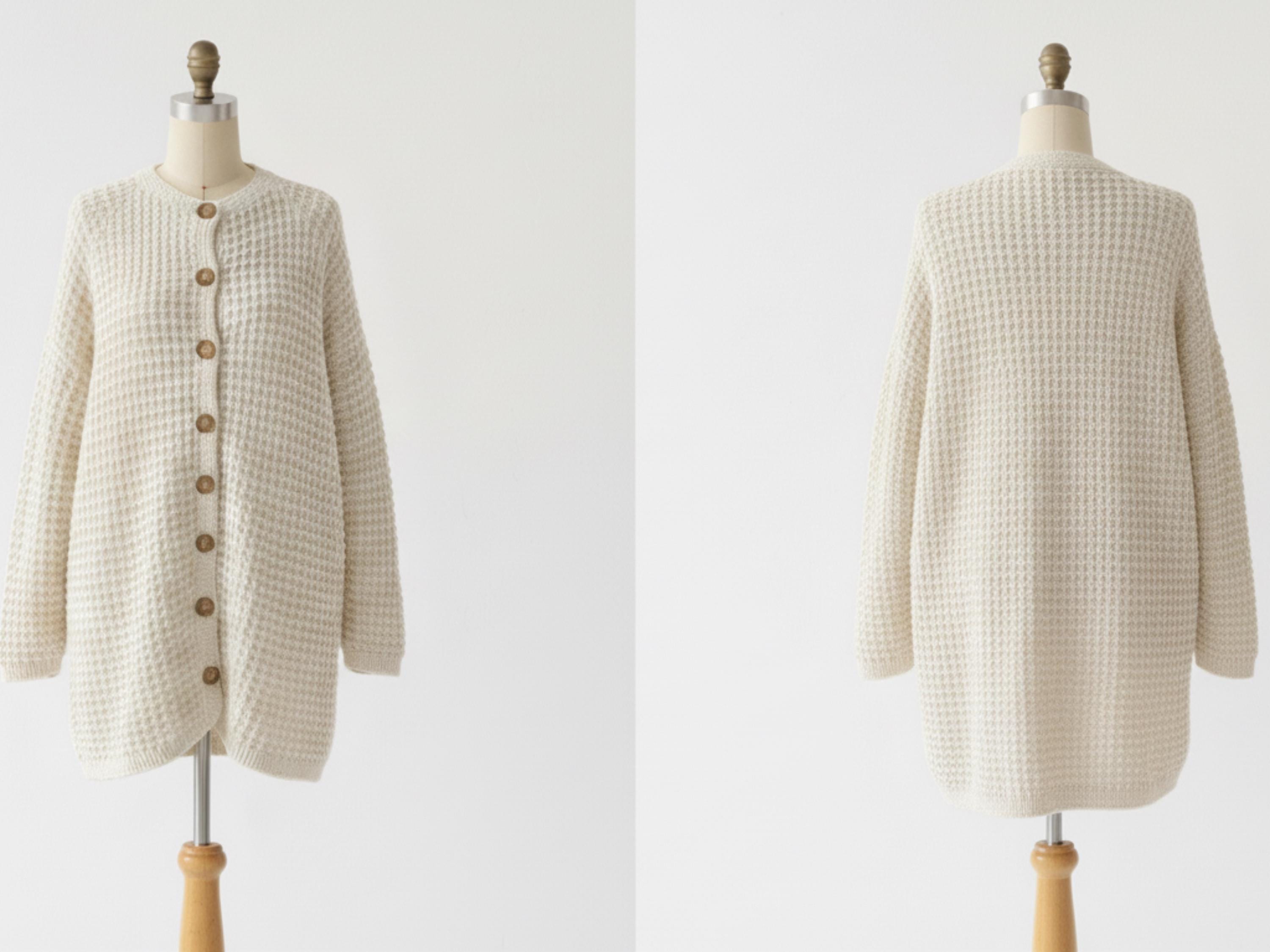 handmade crochet cardigan pattern pdf women easy waffle cardigan