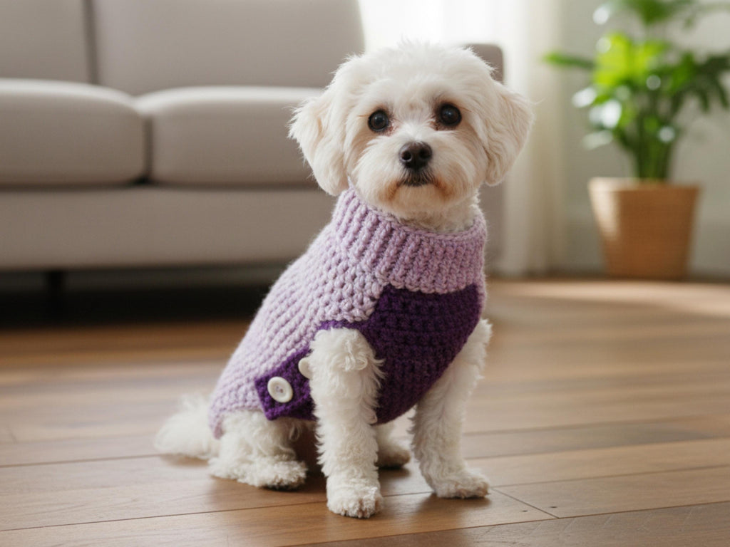 Crochet dog Sweater Pattern PDF – Easy DIY Pet Sweater for Small, Medium &Large dogs- Instant Download, Beginner-Friendly Crochet Tutorial