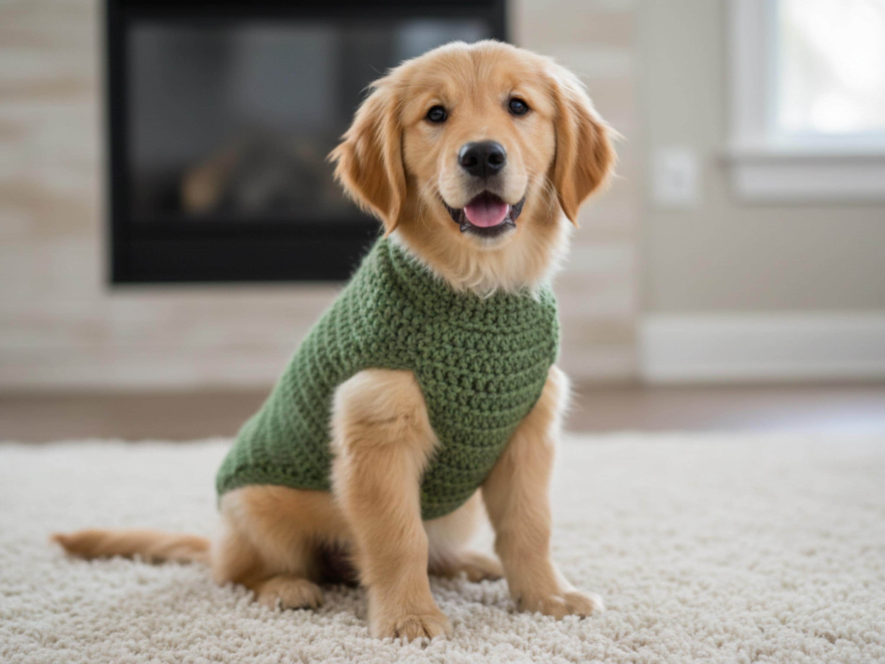 Crochet Dog Sweater Pattern PDF | 12 Sizes for Small Dogs | Beginner Pet Knit Instant Download