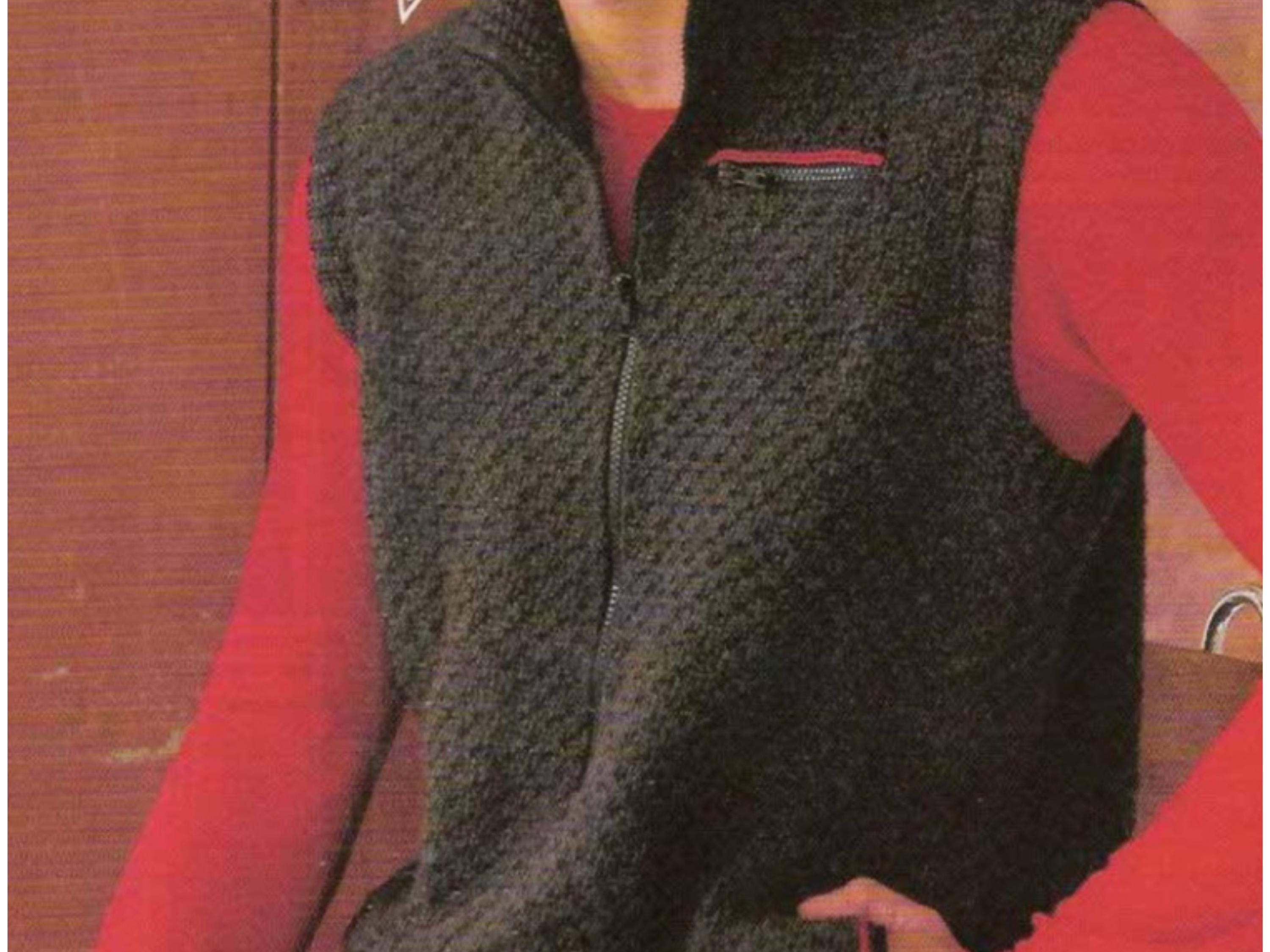 Vintage Men’s Crochet Vest Pattern – a classic retro design with textured stitches and an easy-to-follow PDF for stylish handmade layering