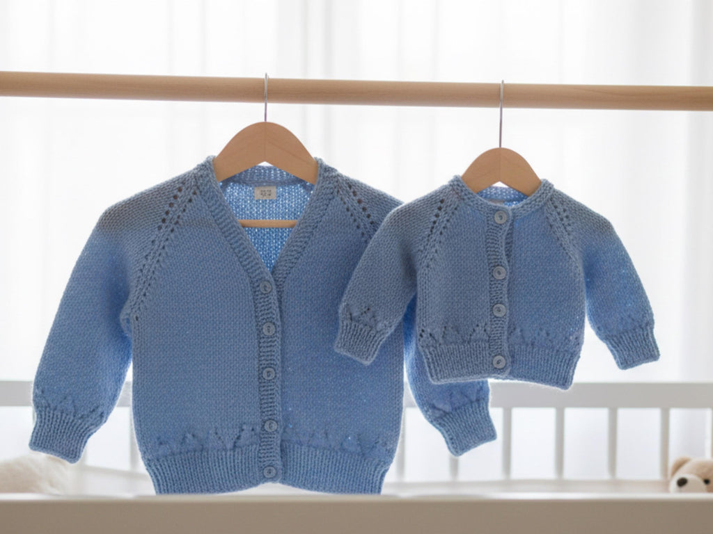 Baby knitting pattern, vintage, DK and 4 ply, size 16-22 inches Pdf instant download