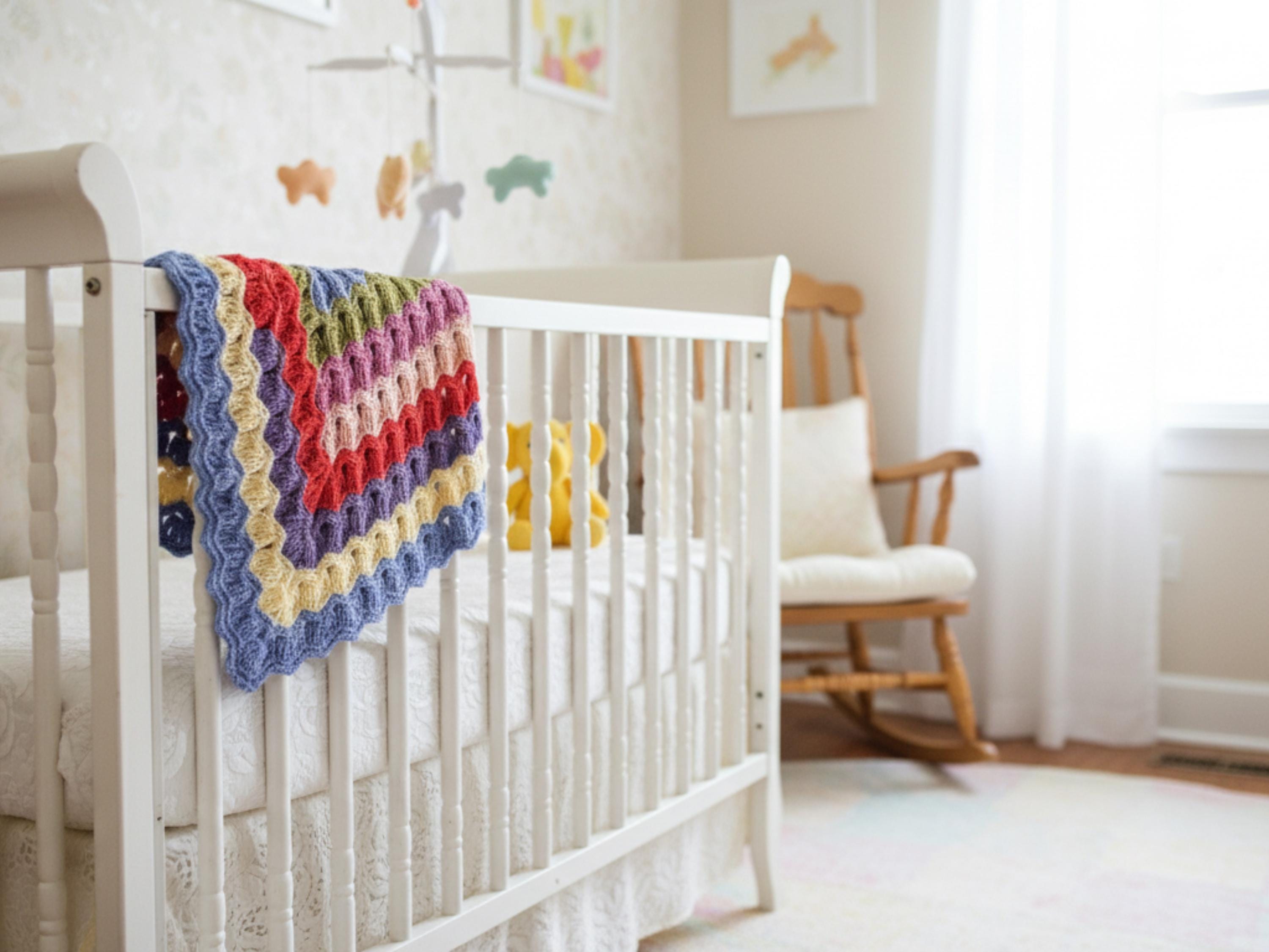Crochet vintage  blanket pattern  -ripple afghan