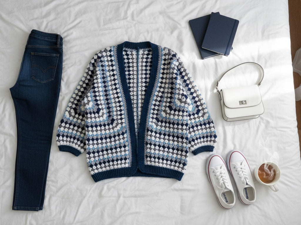 Womens Crochet Crochet cardigan pattern, Classic Granny Hexagon Cardigan Pattern, women's cardigan instant download FREE crochet journal