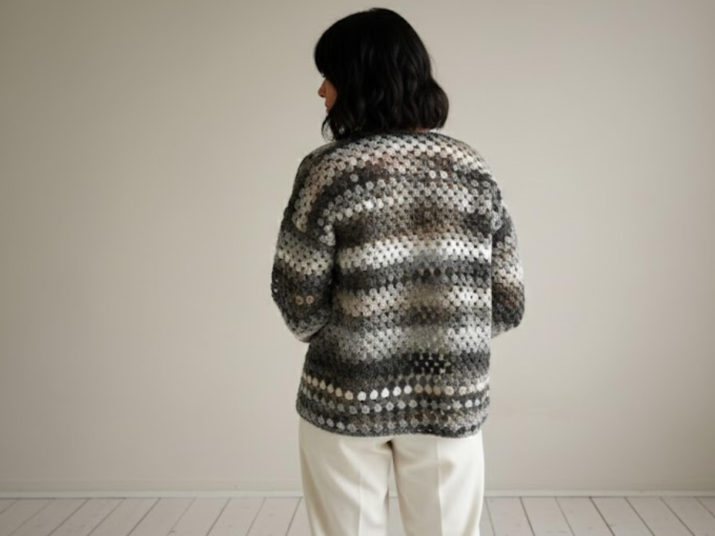Womens Crochet Crochet Cardigan pdf pattern Granny square cardigan pattern, cardigan crochet pattern, easy cardigan pdf