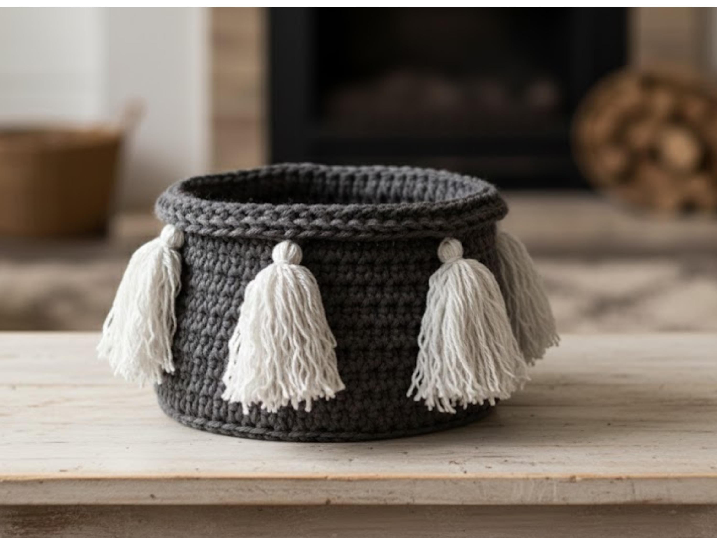 Easy Crochet Basket Pattern – Beginner Storage Basket Tutorial (PDF Download)