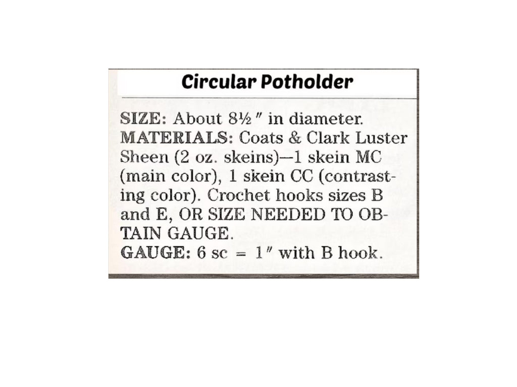 Vintage Lacy Potholders Crochet Pattern PDF  Easy Hot Pad & Oven Mitt DIY - Beginner Friendly