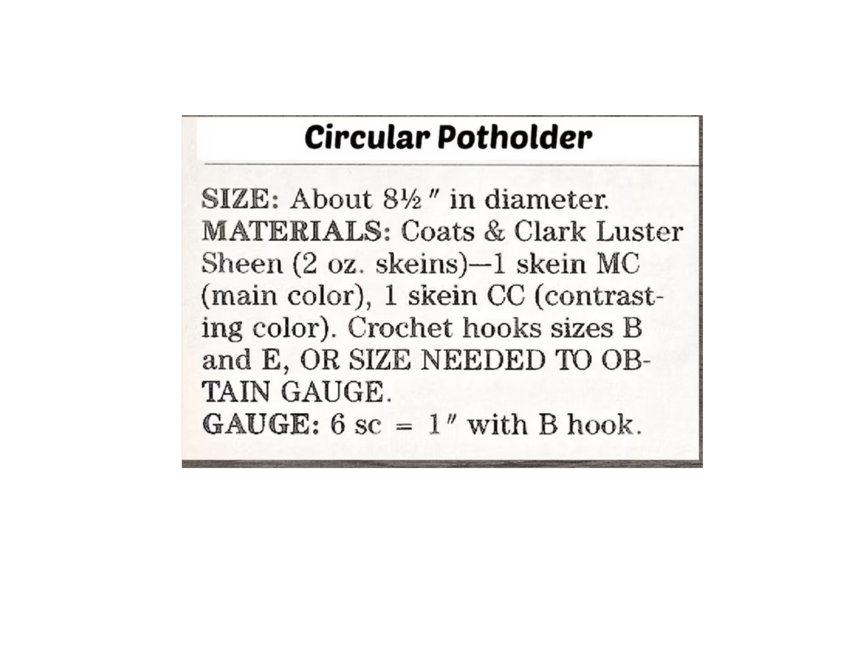 Vintage Lacy Potholders Crochet Pattern PDF  Easy Hot Pad & Oven Mitt DIY - Beginner Friendly