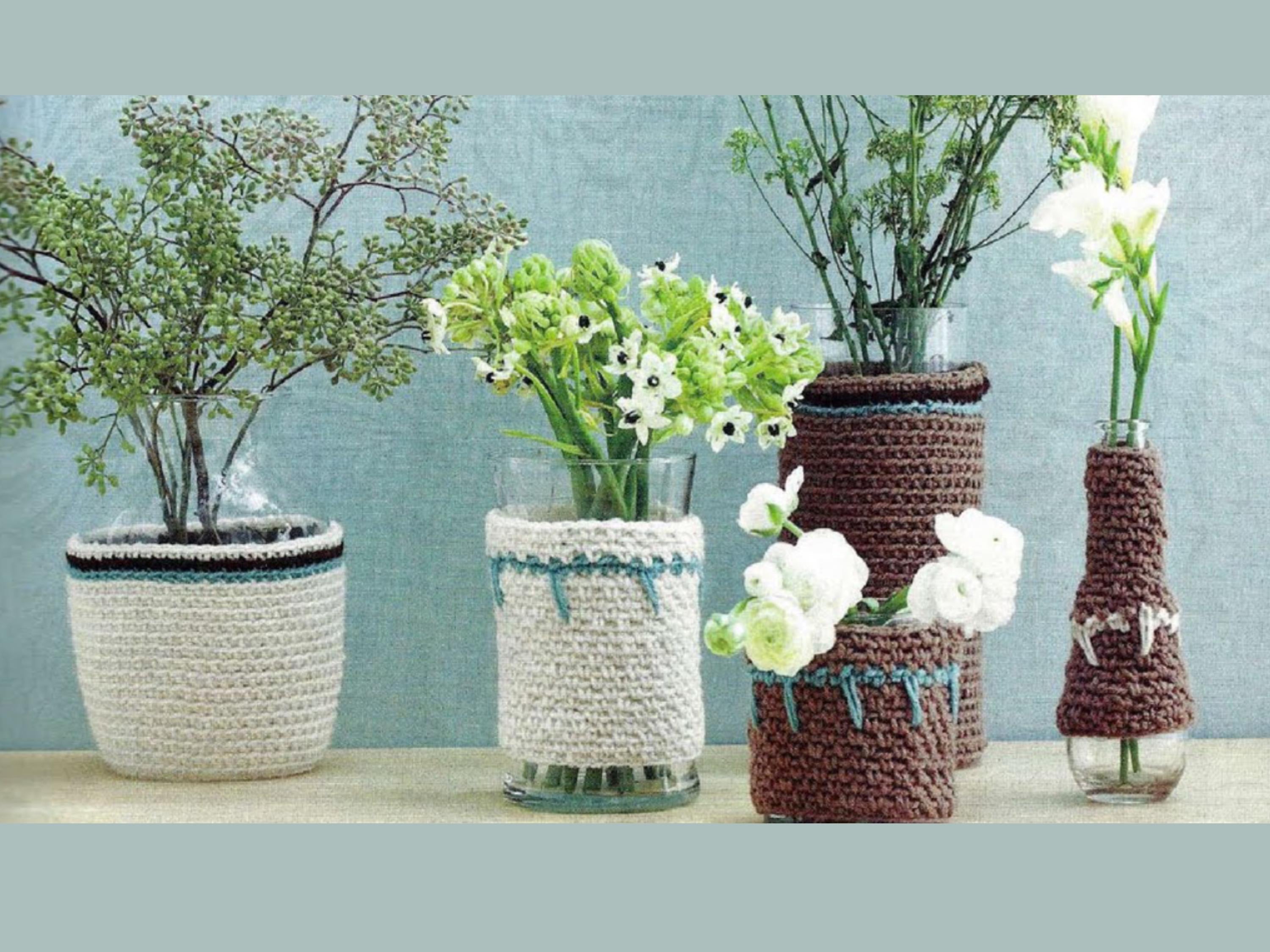 Vintage Handmade Crochet Vase cover pattern , Boho Home Decor, Crocheted Table Centerpiece, Modern Crochet Planter, Gift for Her-Crochet PDF