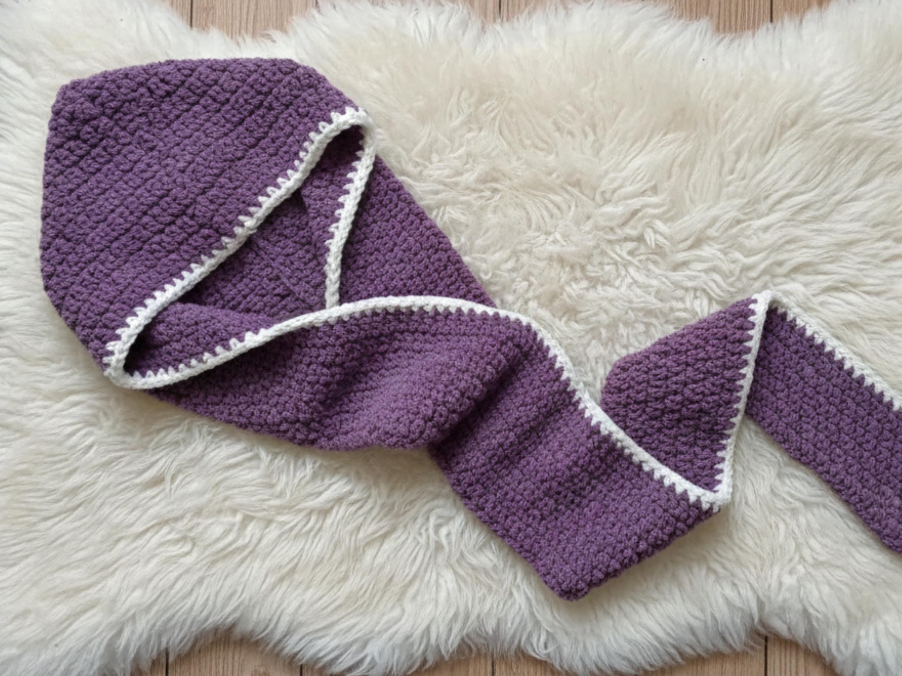 Vintage Crochet Pattern // Hooded Scarf - Snood Hood Hat Scarf Easy Knit