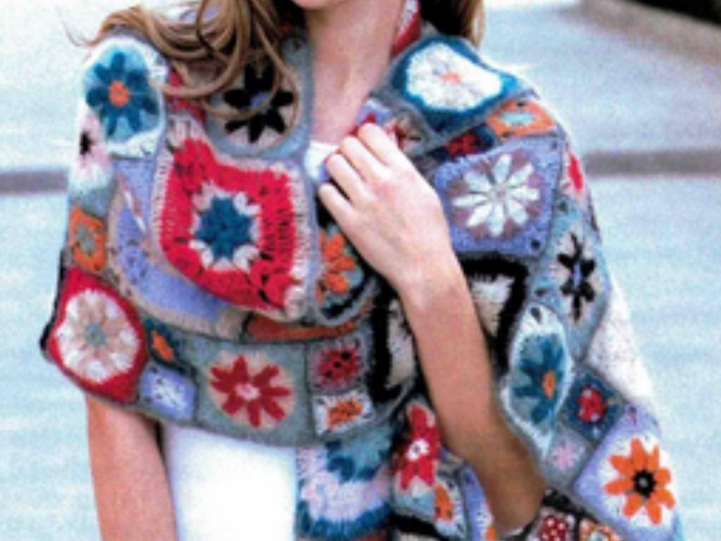 Womens Crochet Easy  Granny Square Shawl Crochet Pattern-PDF-Instant download