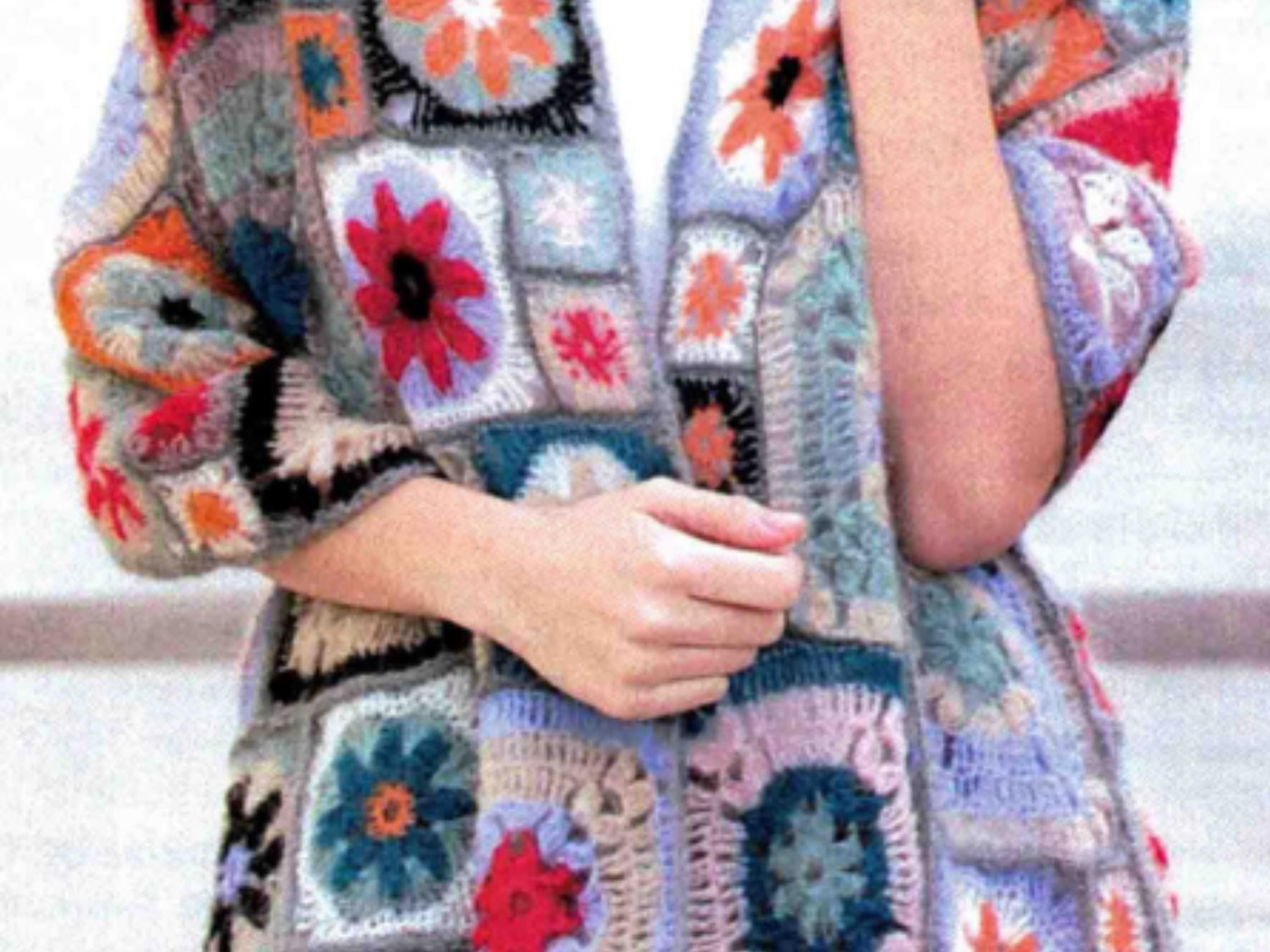 Womens Crochet Easy  Granny Square Shawl Crochet Pattern-PDF-Instant download