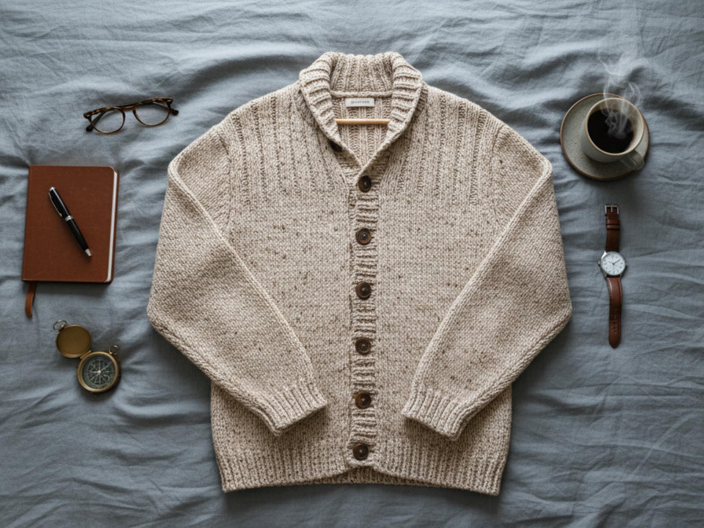 Mens cardigan Crochet Pattern for men PDF – Oversized Jacket Cardigan Coat |Chunky Bulky Crochet Design | Mens Crochet cardigan-sweater