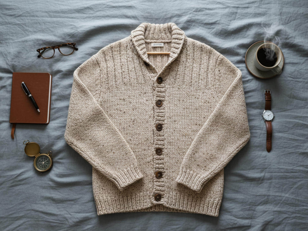 Mens cardigan Crochet Pattern for men PDF – Oversized Jacket Cardigan Coat |Chunky Bulky Crochet Design | Mens Crochet cardigan-sweater