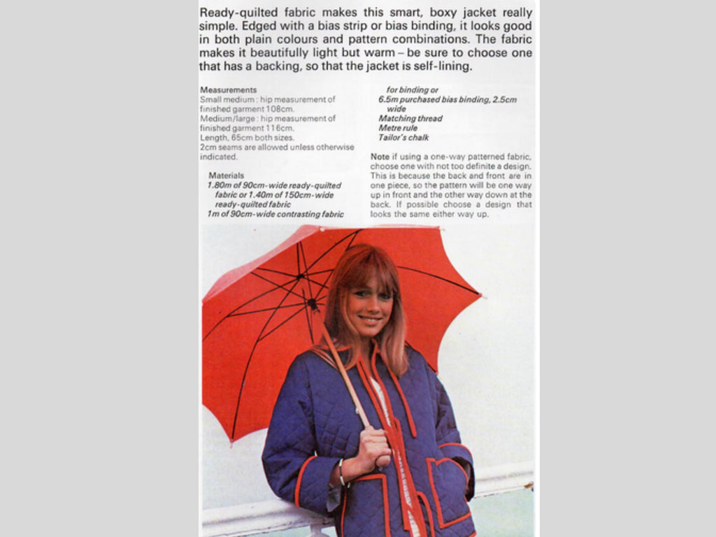 Quilted Boxy Jacket Kimono Sewing Pattern – One Size (Digital PDF Download)