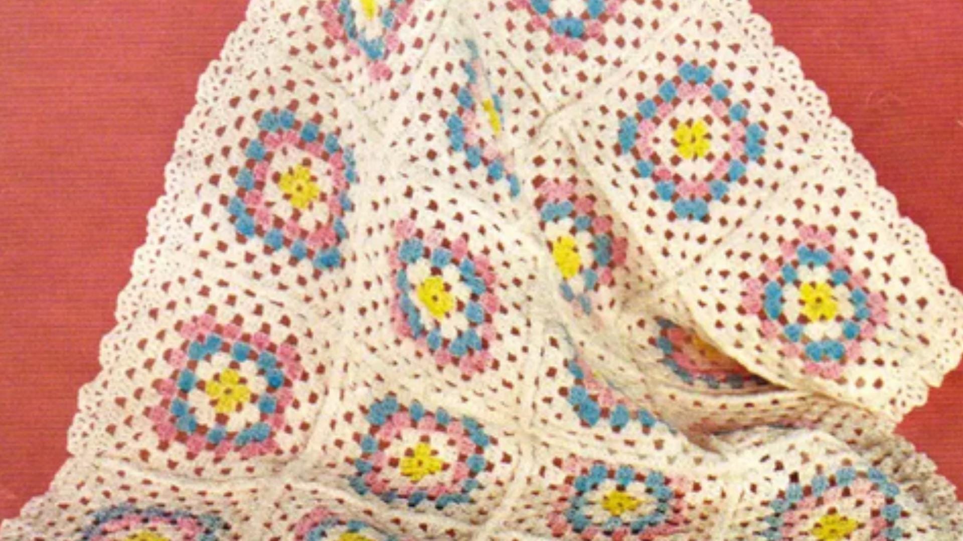 Crochet Blanket Easy Baby granny square Blanket- Crochet Pattern-Baby Blanket  PDF-Instant download