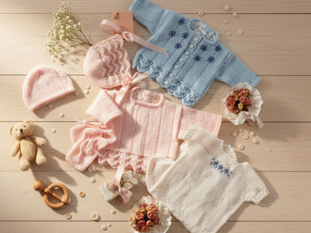 Premature Baby Knitting Pattern PDF, 3ply Preemie Set Cardigan Sweater Bonnet Mittens UK Terms