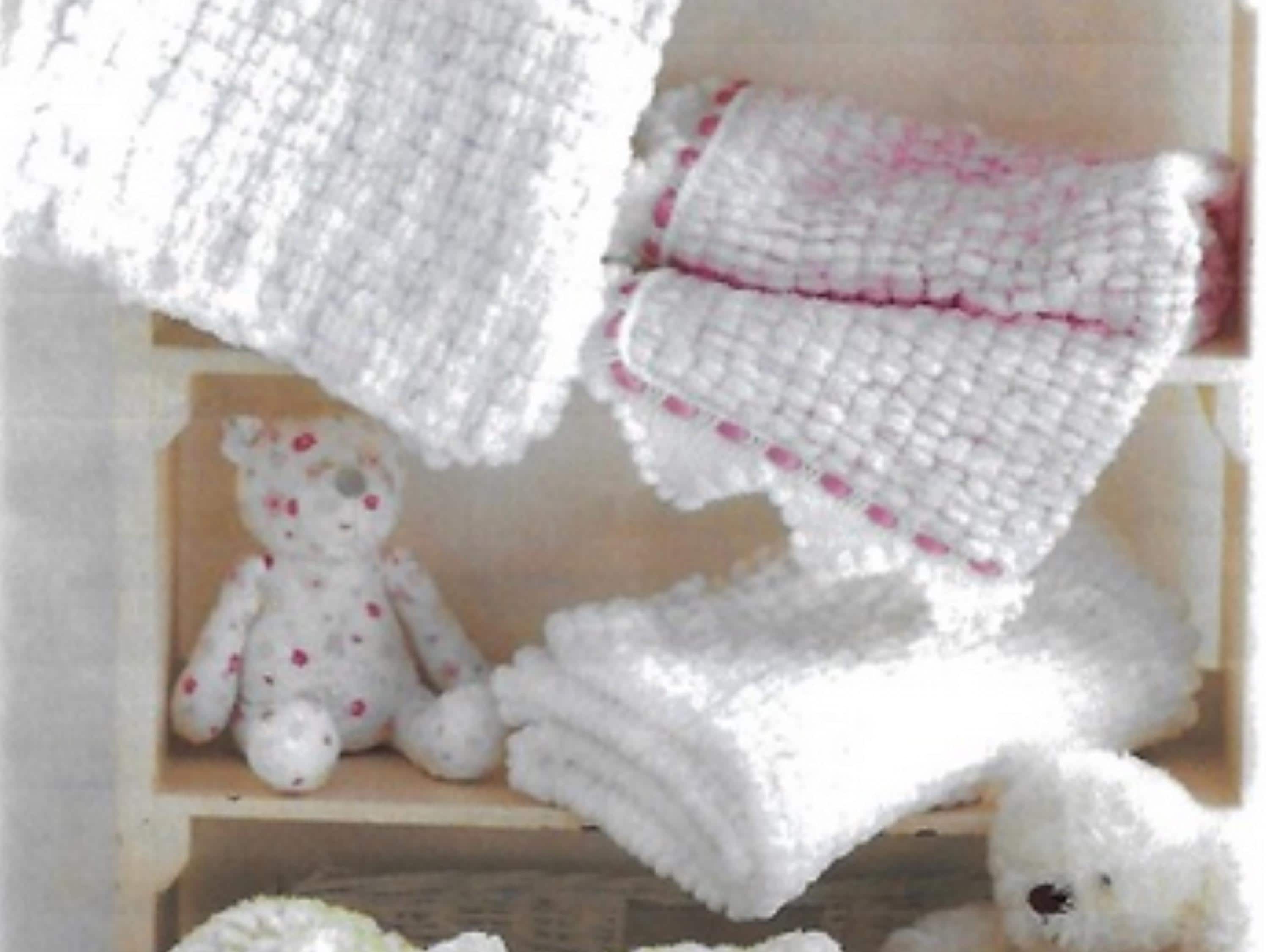 Baby knitting patterns-Baby Snowball Blanket Knitting Pattern: Gorgeous baby blankets- 4 styles (PDF Download)