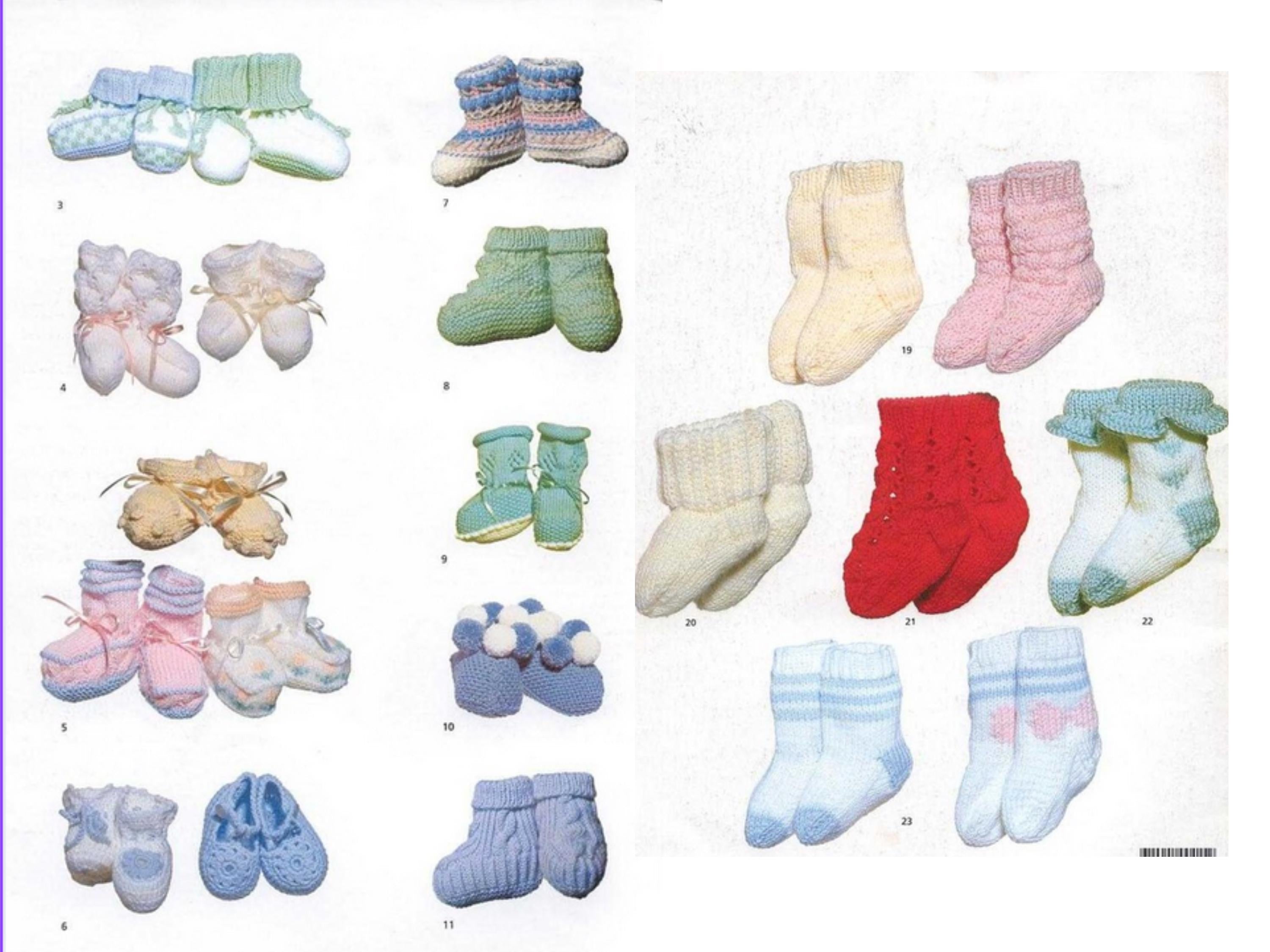 RETIREMENT SALE *24 Knitted Baby Booties Patterns Bundle, Beginner Friendly (PDF Download)