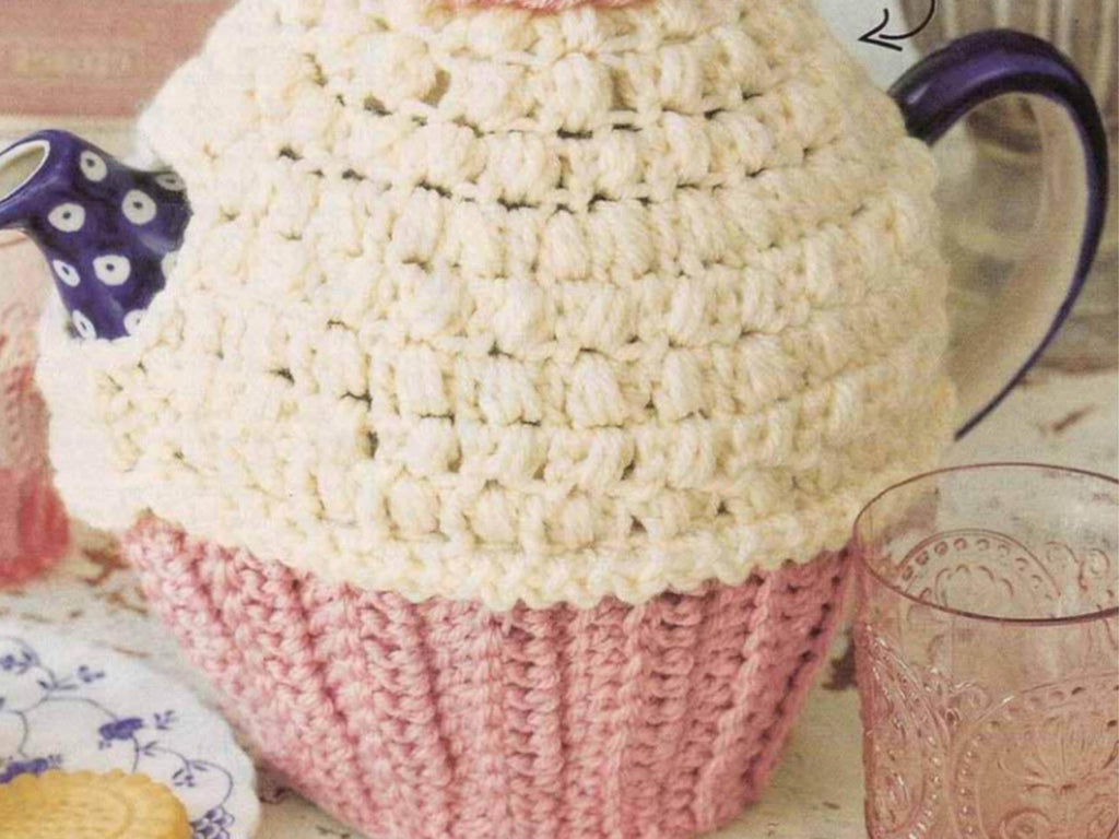Vintage Shabby Chic Retro Handmade Crochet Tea Cosy pattern-Instant download-Crochet PDF