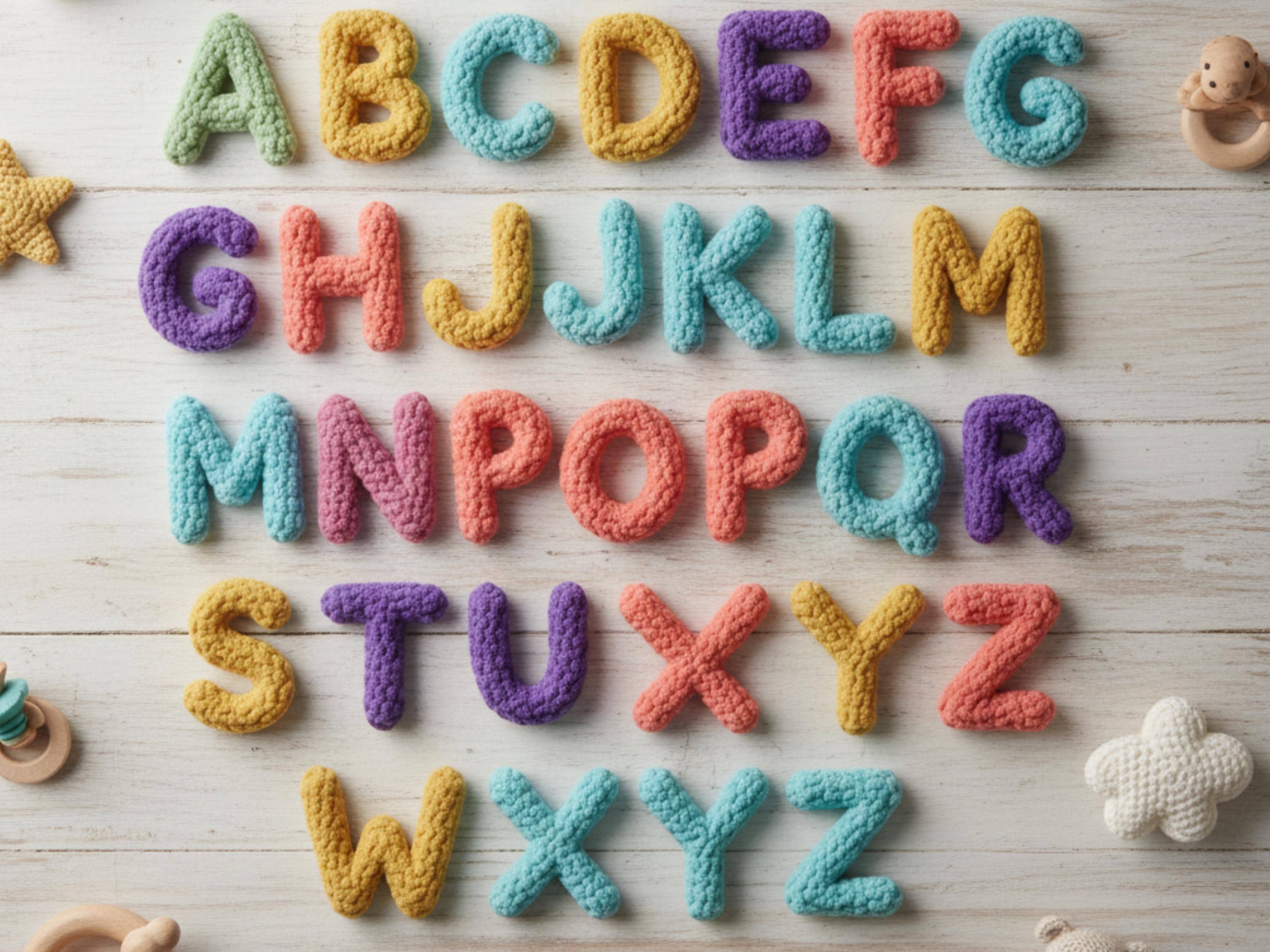 Crochet Alphabets & Numbers Pattern PDF | ABC Amigurumi Tutorial | DIY Crochet Pattern