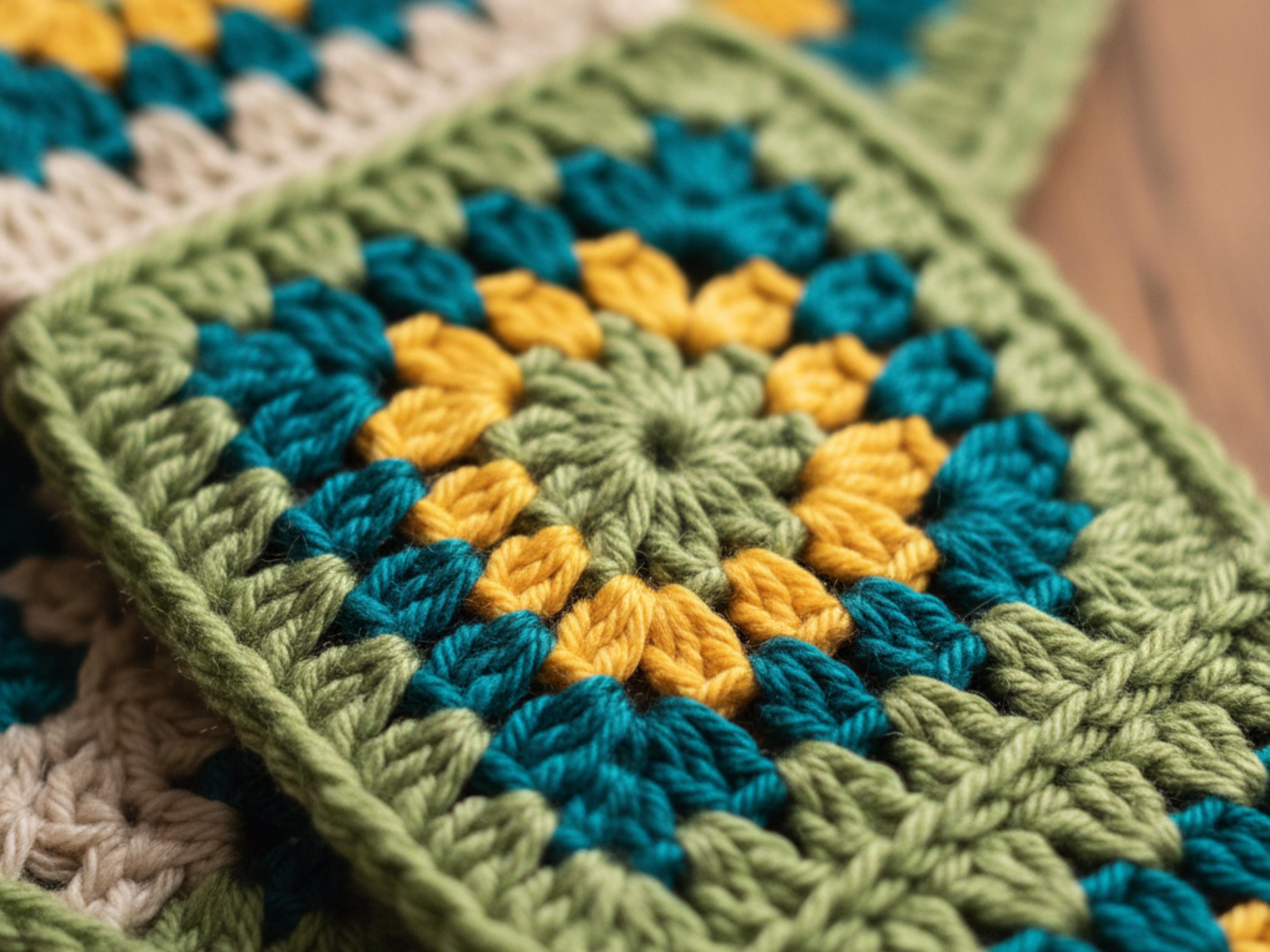 Granny Square Fingerless Gloves Crochet Pattern | Boho Mittens (PDF Download)