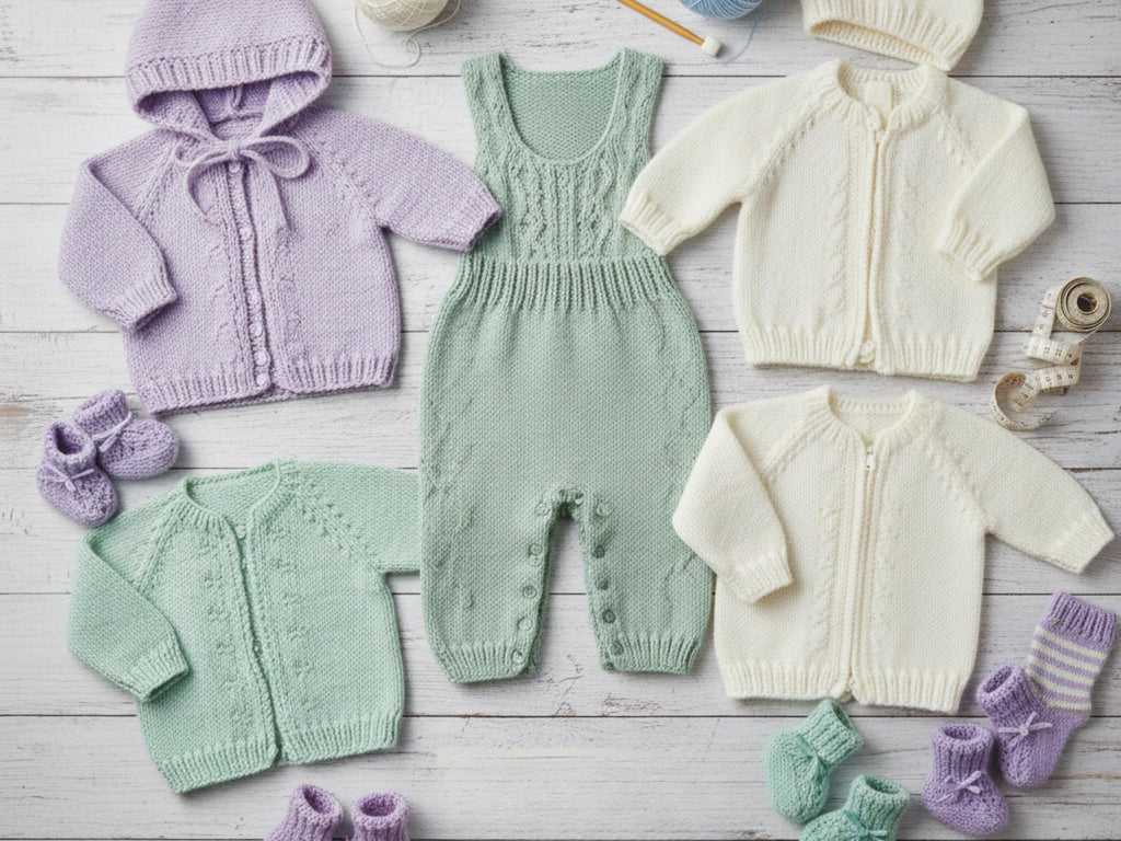 Baby Knitting Patterns-Bundle of vintage patterns