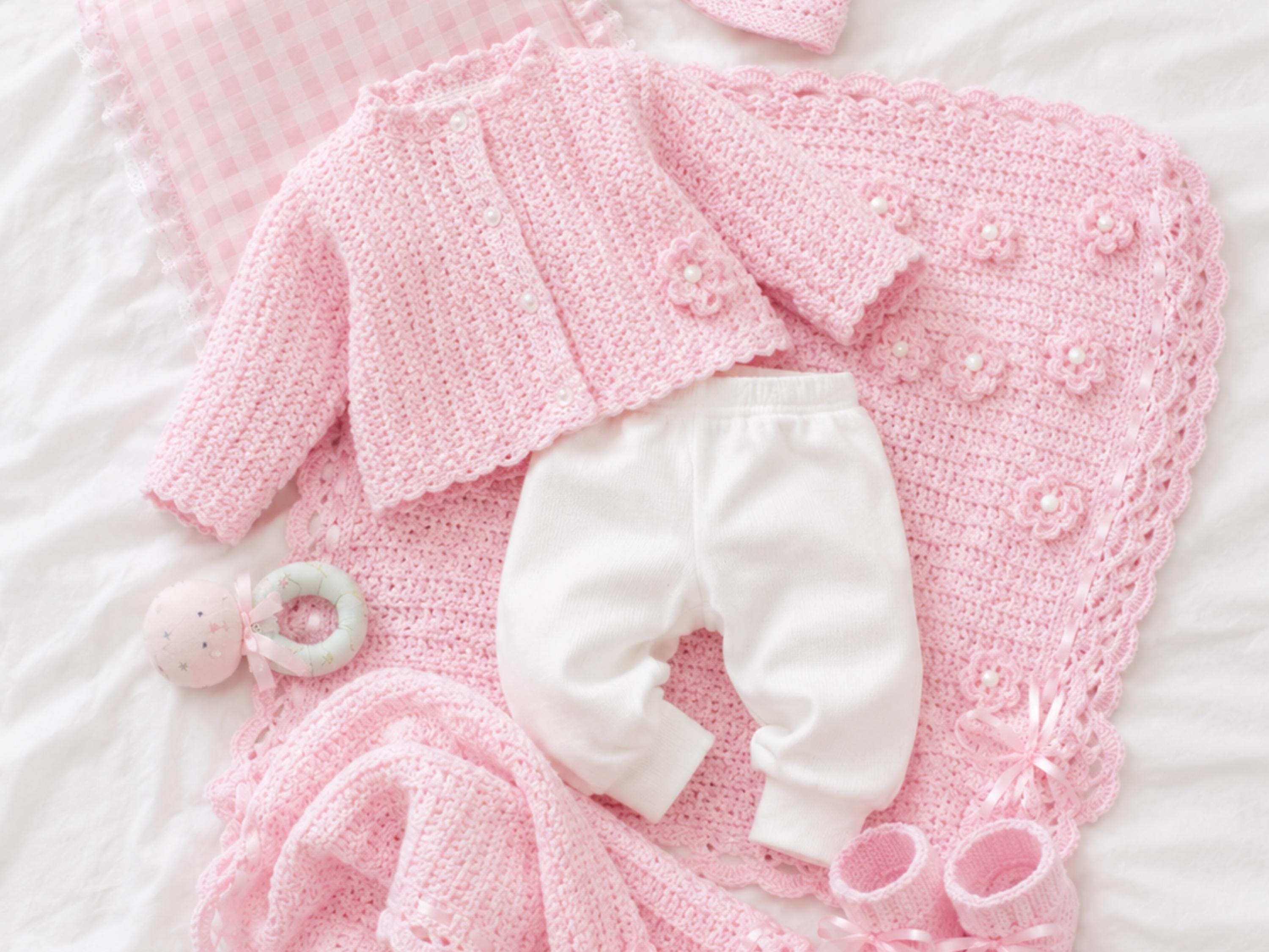 Baby Crochet Pattern Bundle – Blanket, Romper, Jacket, Hat (PDF Download)