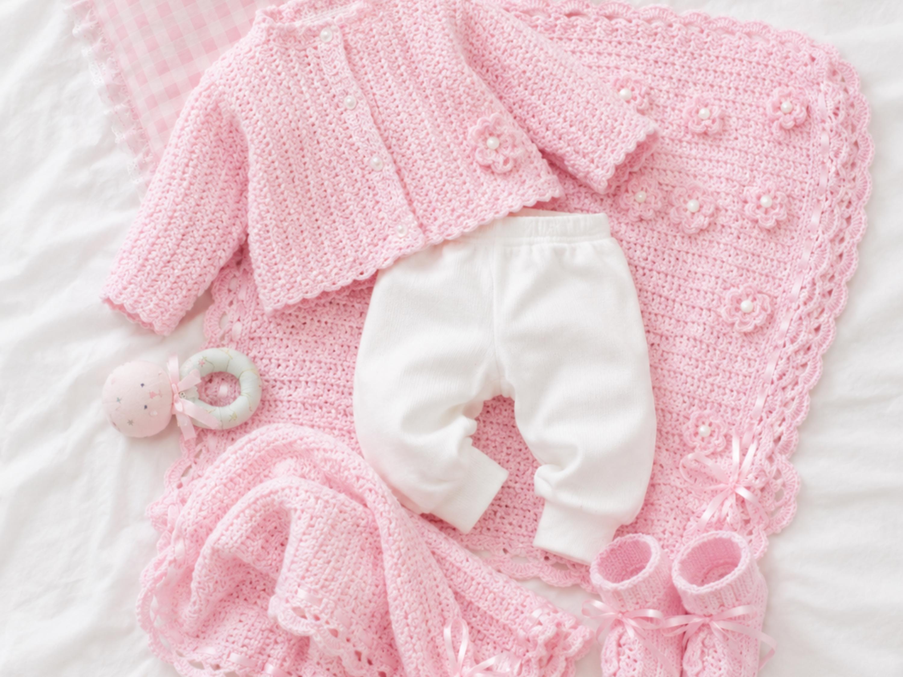 Baby Crochet Pattern Bundle – Blanket, Romper, Jacket, Hat (PDF Download)