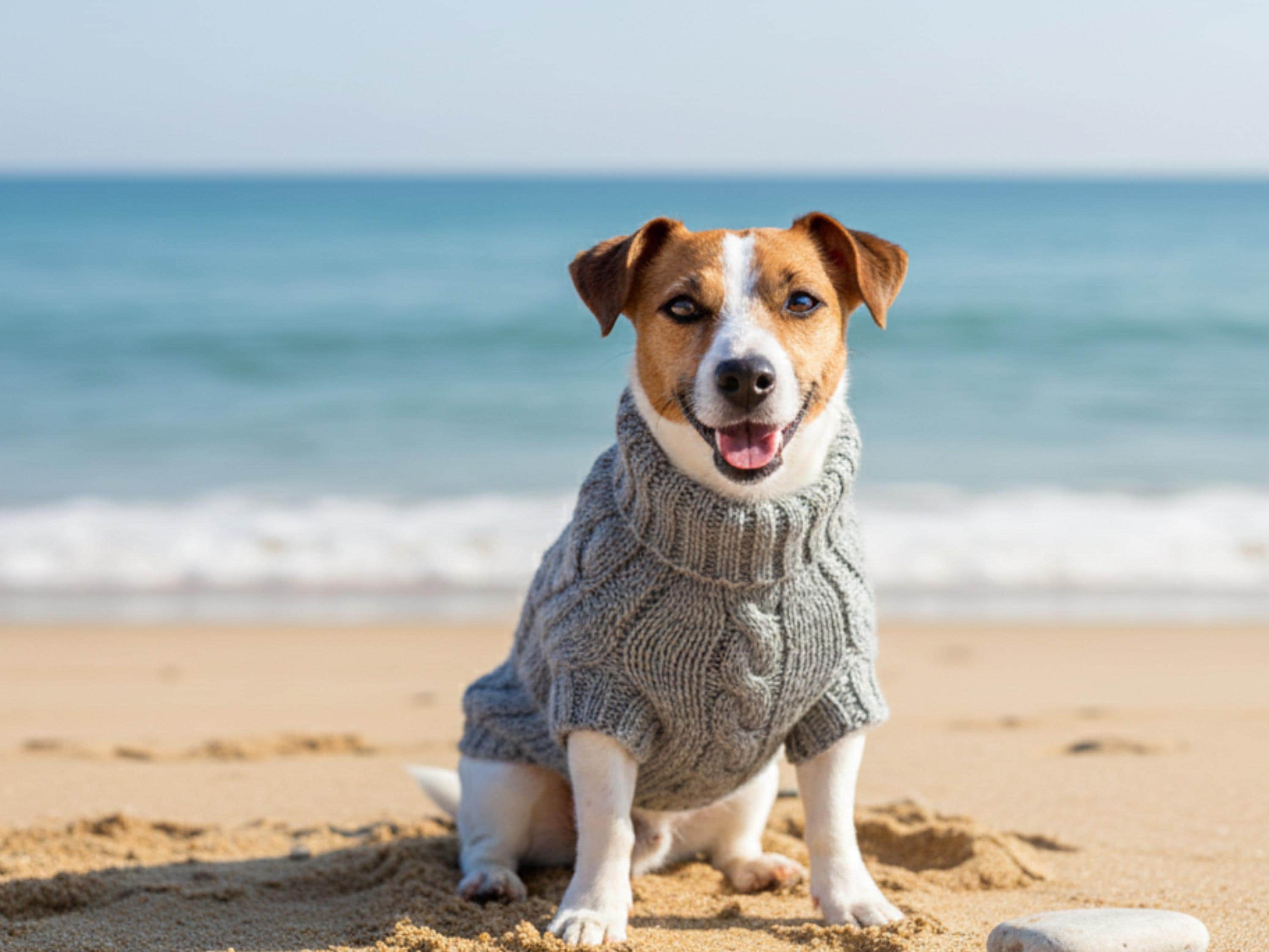 Dog Aran knit Sweater Pattern  (PDF Pattern)