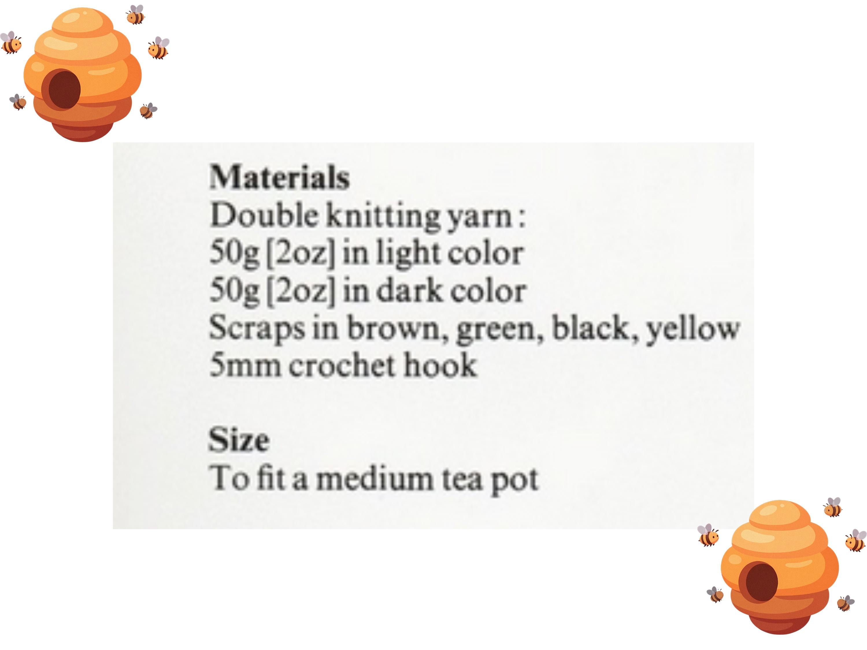 Beehive Crochet Tea Cosy Pattern – Vintage Style, Beginner Friendly (PDF Download)