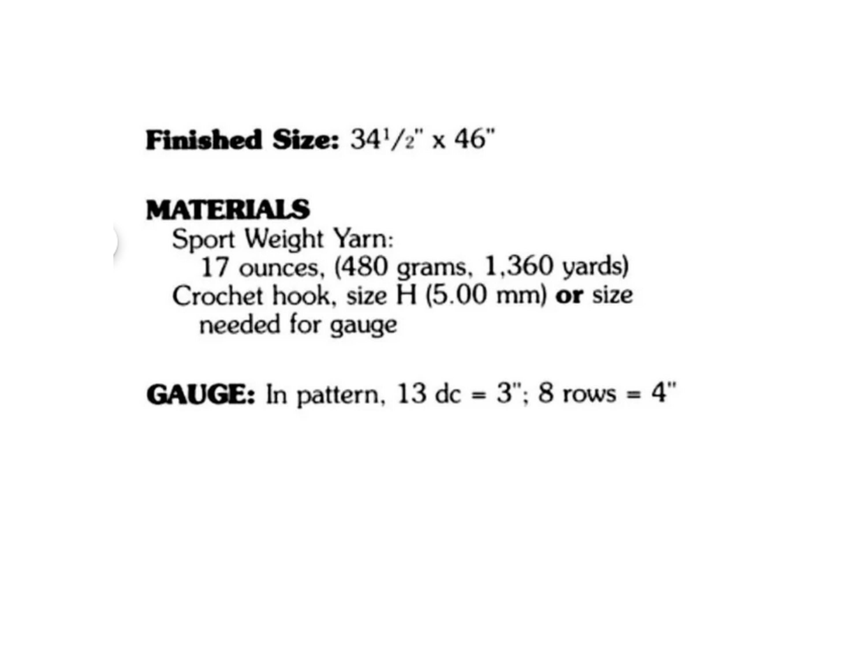 Easy Lace Baby Afghan Crochet Pattern (PDF Download)