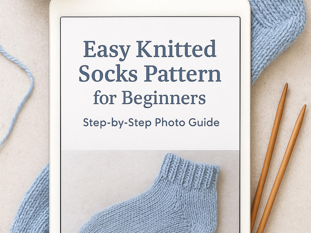 Knitted Socks Pattern | Step-by-Step Tutorial (PDF)