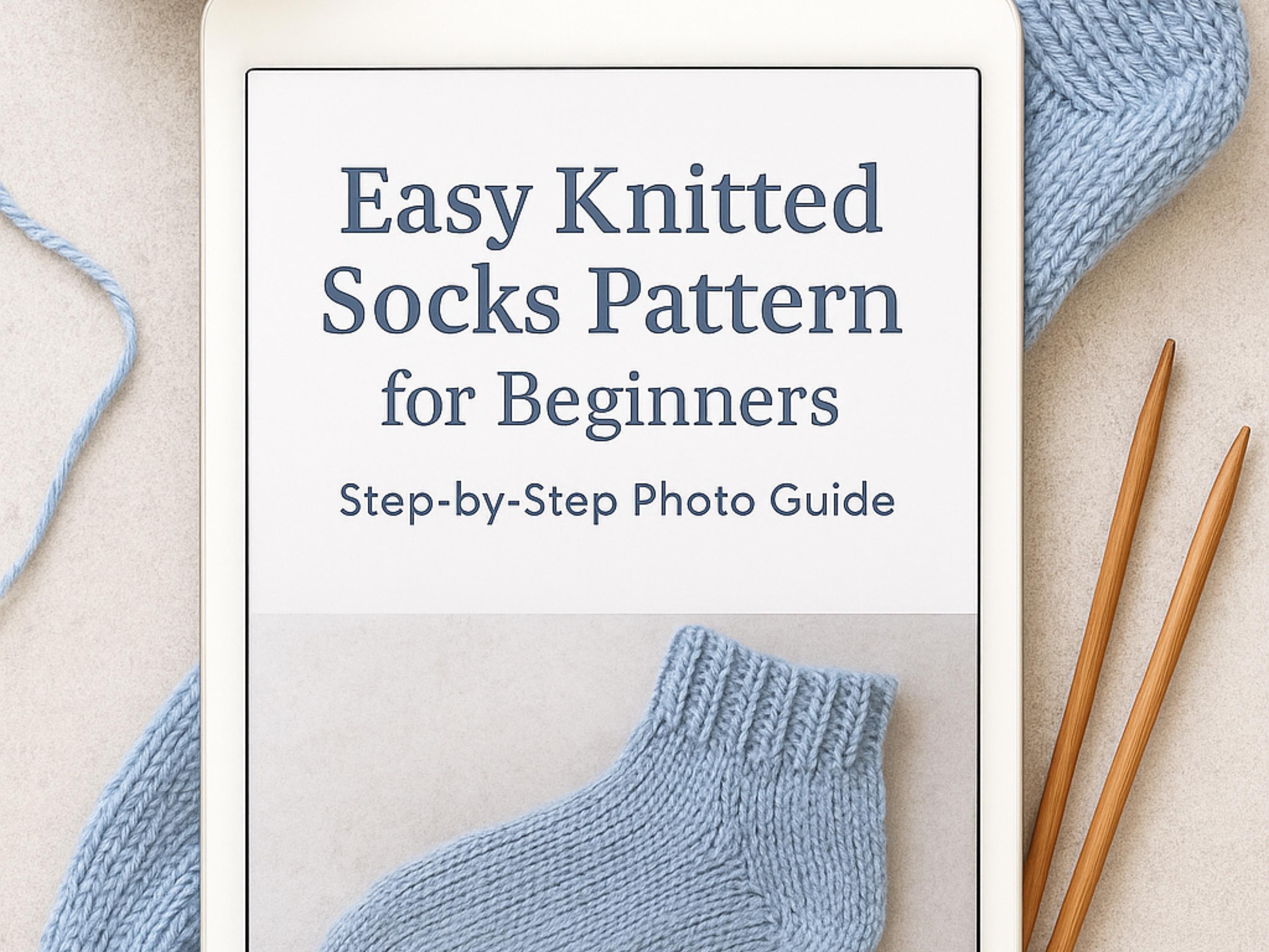 Knitted Socks Pattern | Step-by-Step Tutorial (PDF)