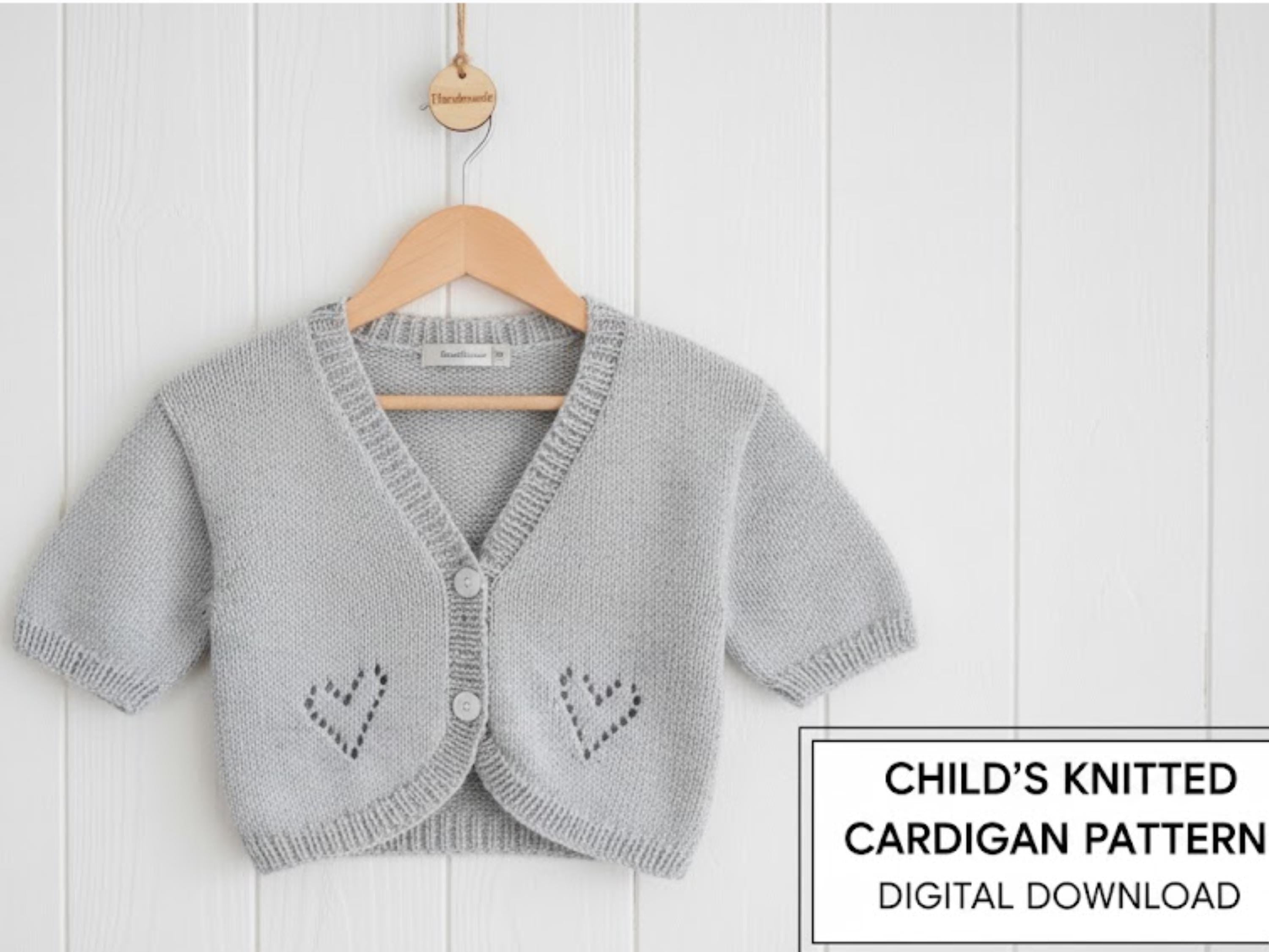 baby knitting patterns for girls 3 yrs-Girls Heart Cardigan Knitting Pattern, Toddler, Sizes 2-11 (PDF Download)