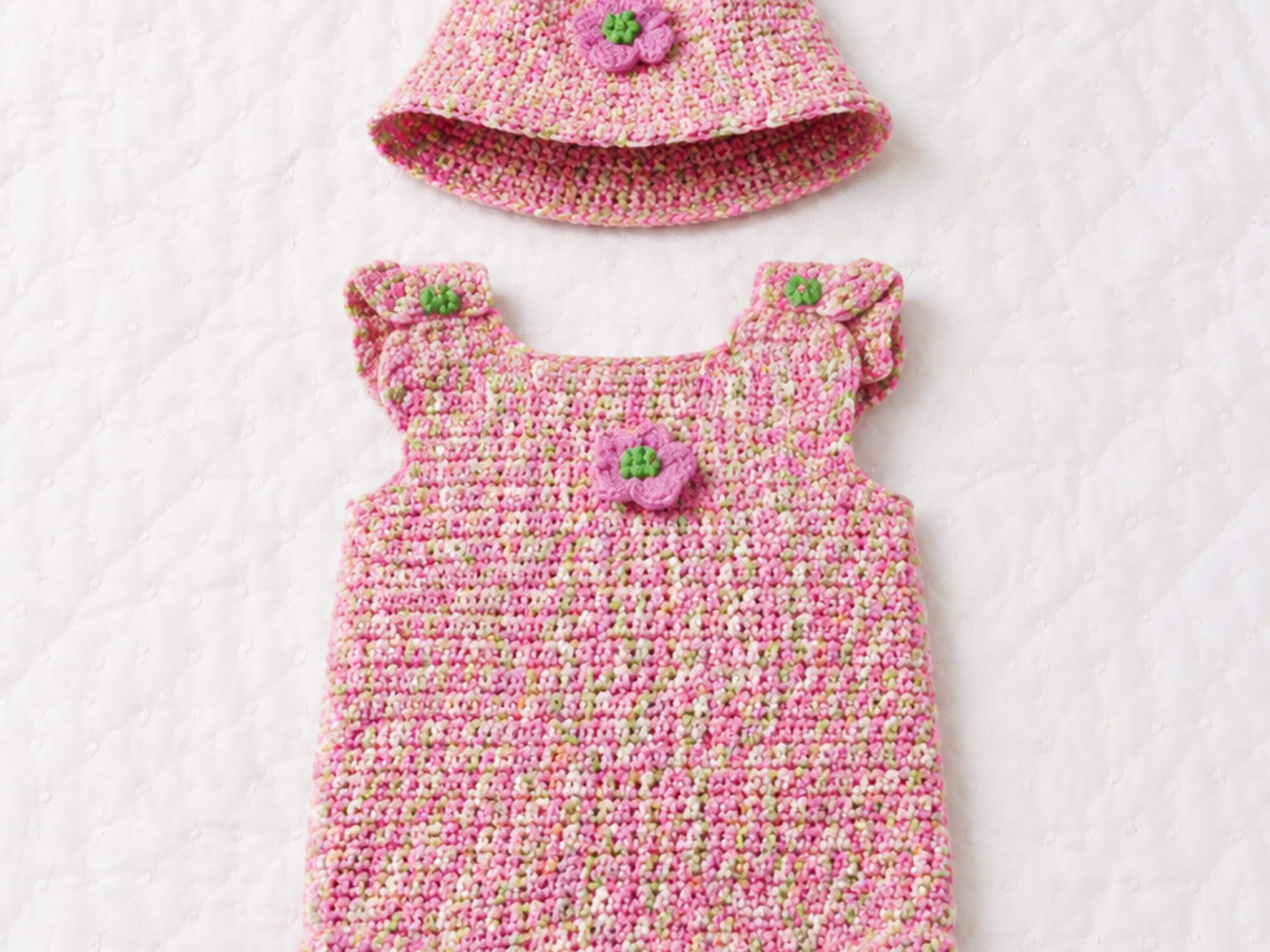 Baby Crochet Romper & Hat Pattern – Easy Outfit for 3–6 Months (PDF Download)