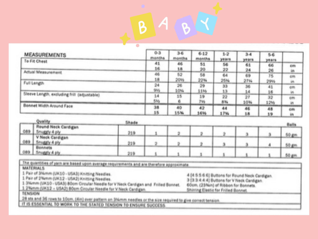 Baby Ruffled Cardigan Knitting Pattern – DK Weight, Lace Edges (PDF)