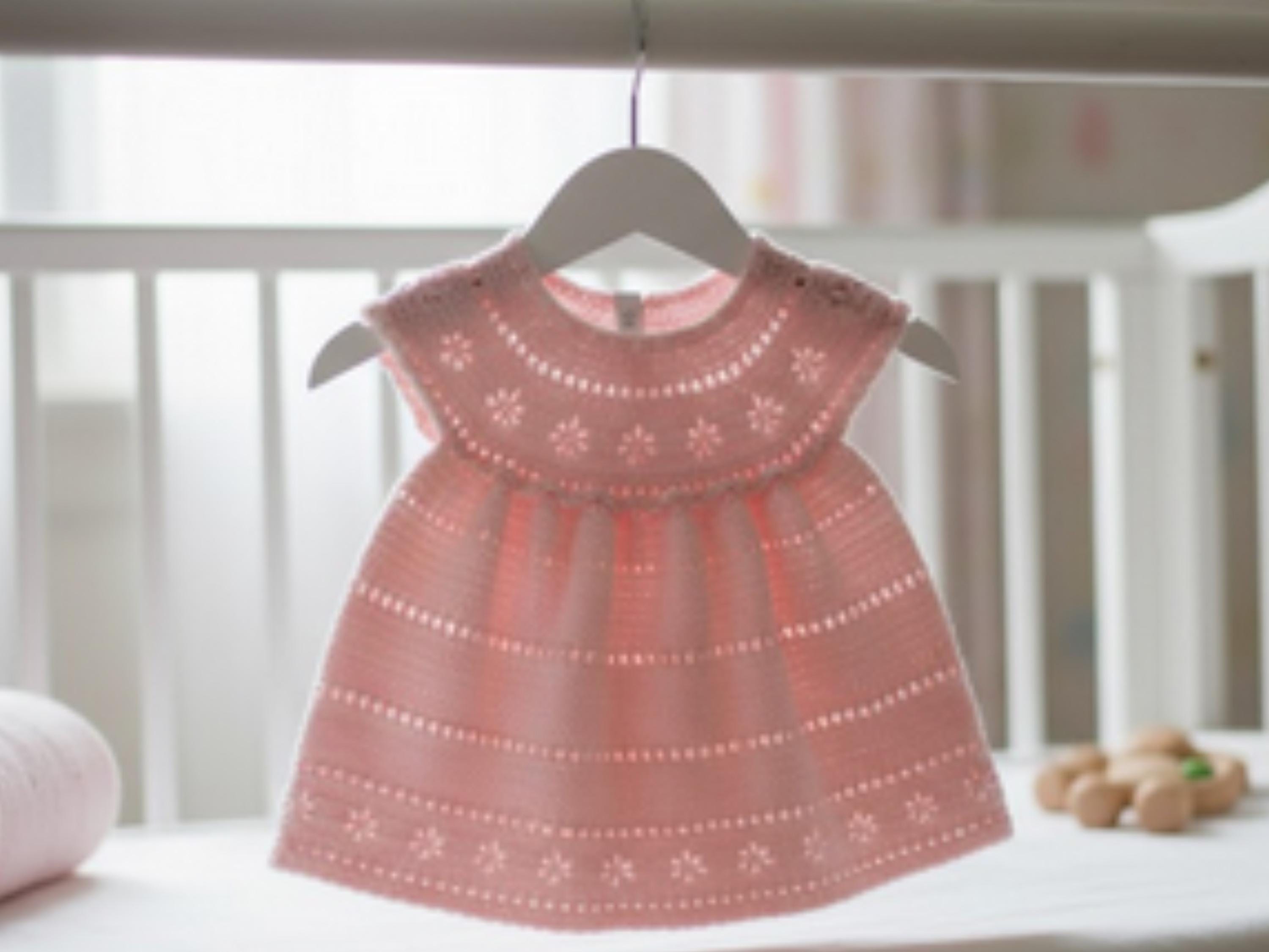 Vintage Crochet Baby Dress and Shoes Pattern – Flower Lace, T-Bar Style (PDF Download)