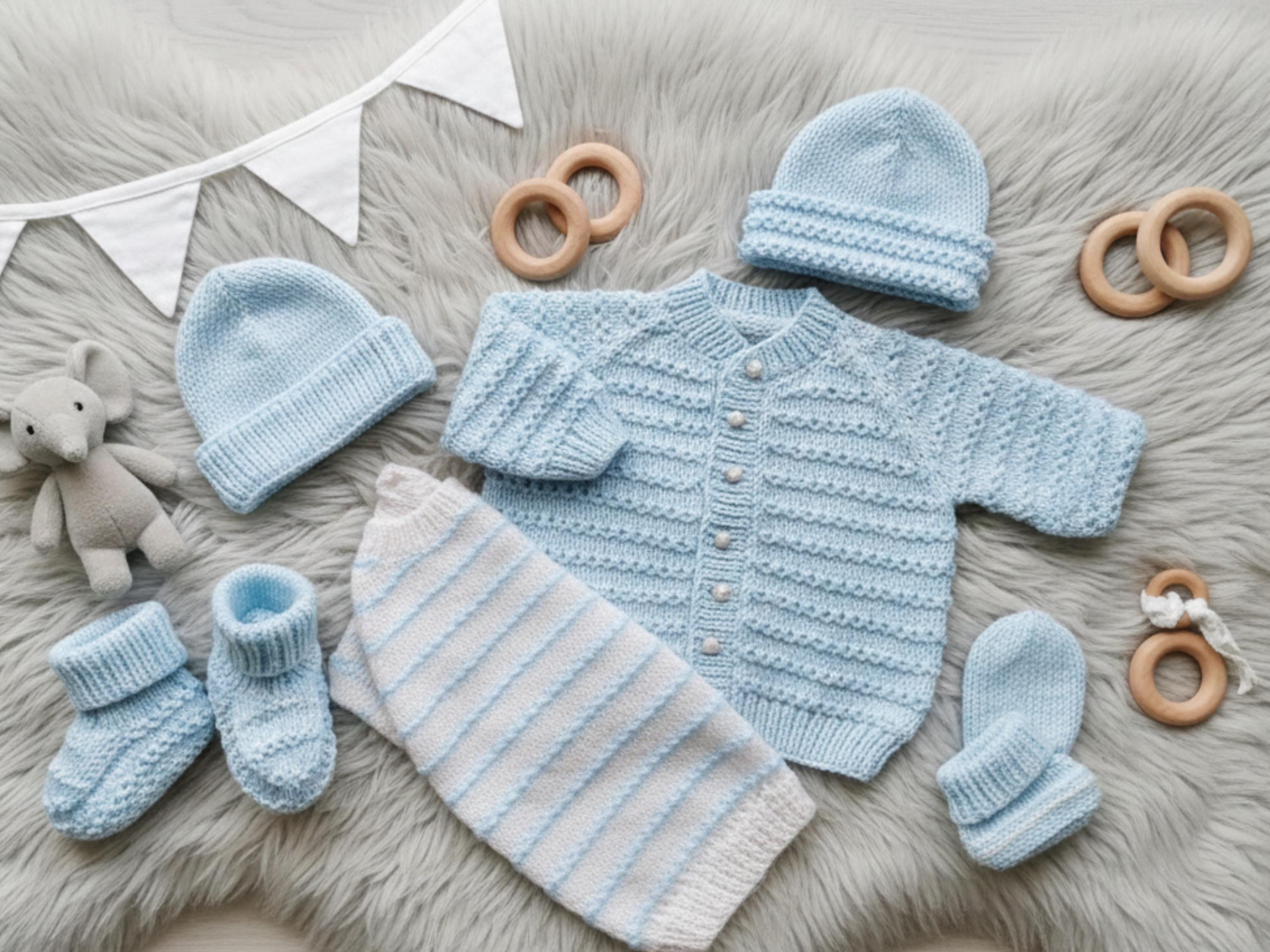 RETIREMENT SALE *Easy Knit Baby Cardigan Sweater Pattern (DK Weight, 0-24 Months)