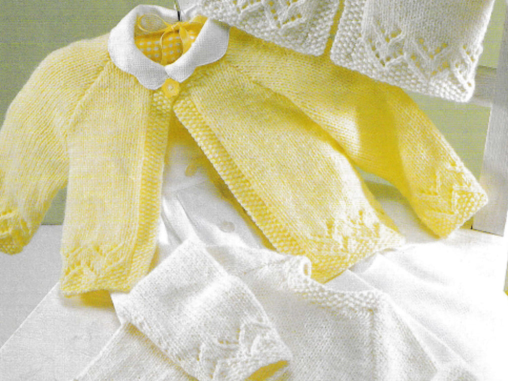 Baby Cardigan Knitting Pattern: DK Weight, 0-6 Years (PDF Download)