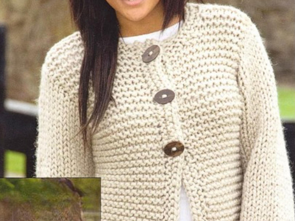 RETIREMENT SALE *Super Chunky  Jacket Knitting Pattern (PDF Download) –   ladies women womens Cardigan Easy Knit Jacket~Super Chunky 32-42"