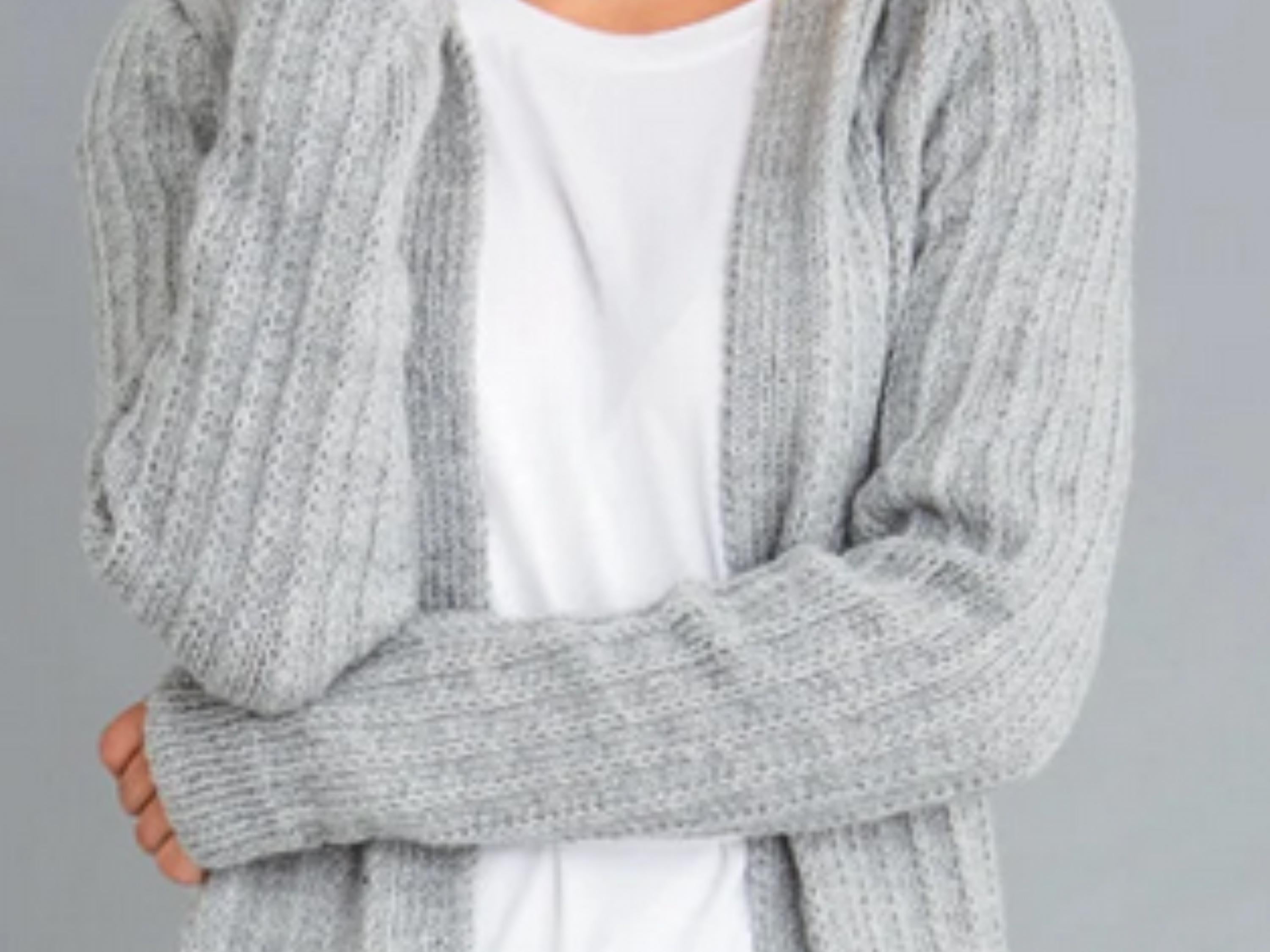 Vintage Hooded Cardigan Knitting Pattern, Women's DK Yarn Jacket (PDF Download)