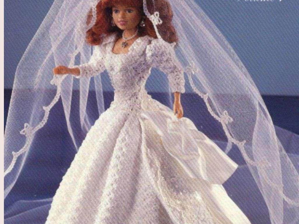 Fashion Doll Crochet Dress Patterns – Doll Wedding Outfits (PDF Download  )