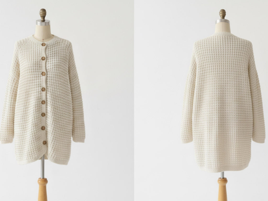 Womens Crochet cardigan pattern pdf -Women's easy waffle cardigan