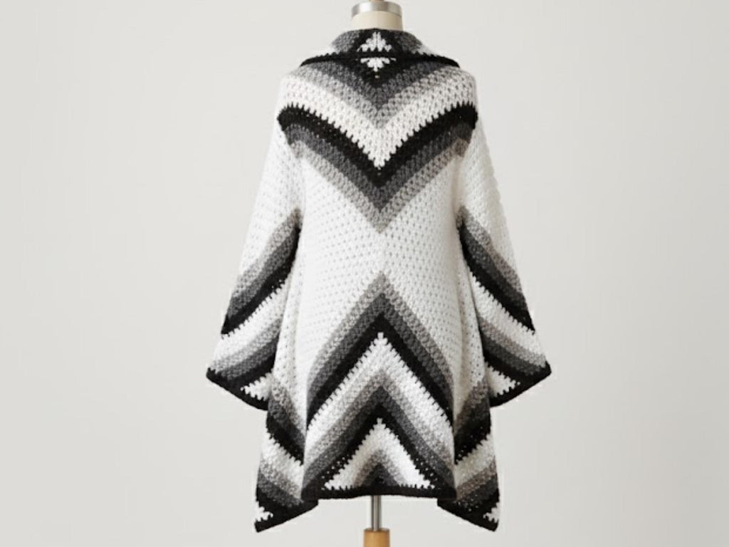 Woman's Crochet Coat Cardigan Jacket S (M, L, XL, ) Worsted Crochet Pattern/Instant PDF Download FREE crochet journal