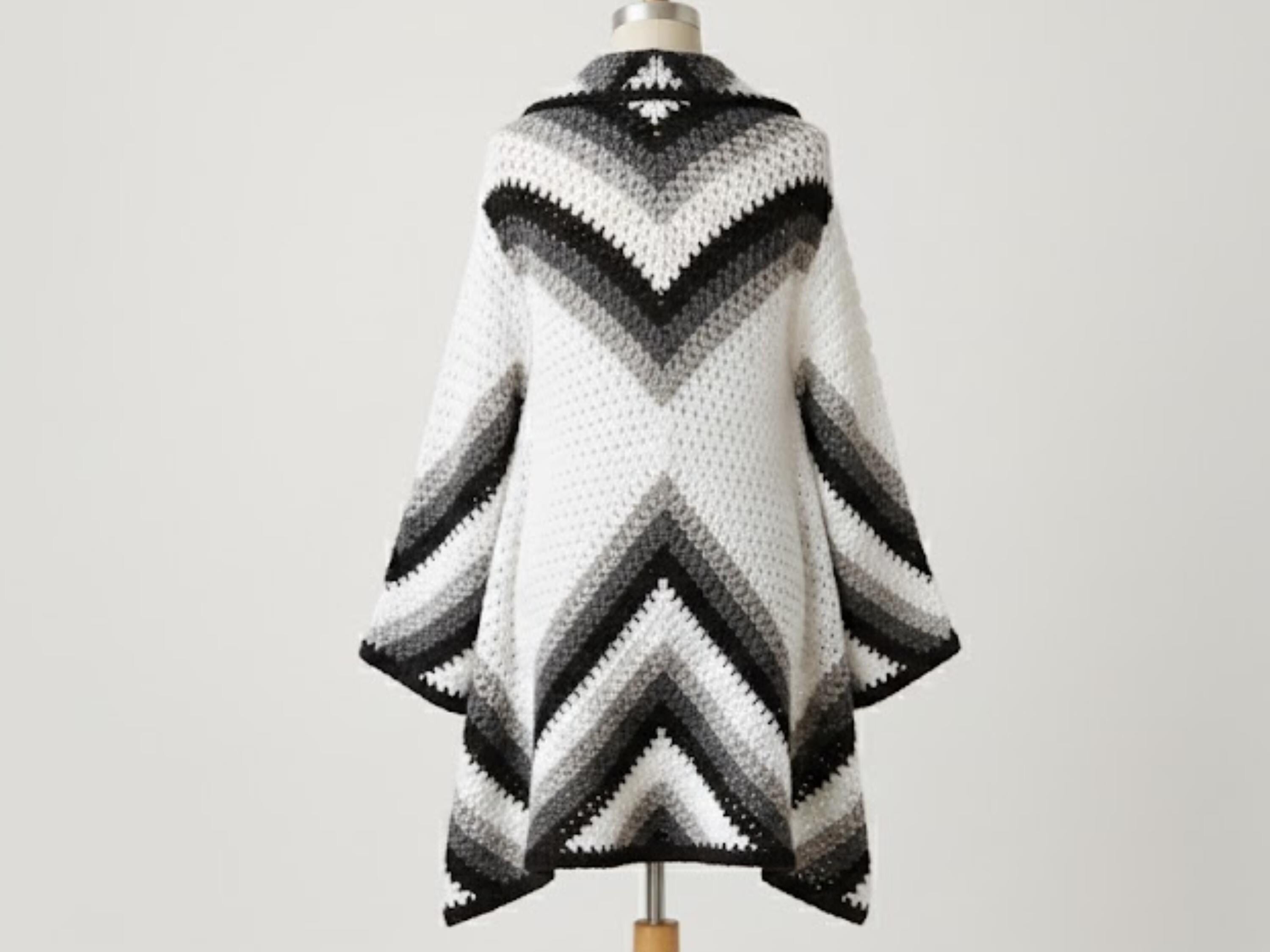Woman's Crochet Coat Cardigan Jacket S (M, L, XL, ) Worsted Crochet Pattern/Instant PDF Download FREE crochet journal