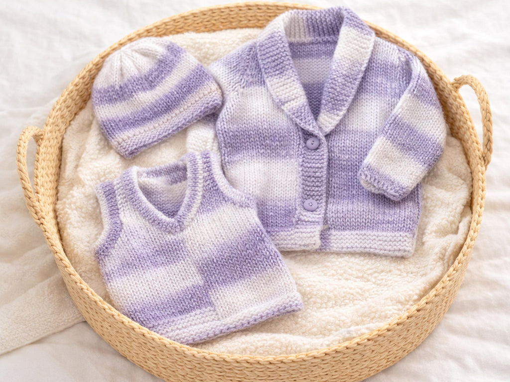 Child's Easy Cardigan Knitting Pattern Cardigan, Waistcoat & Hat Chunky 14-28" (Digital PDF)