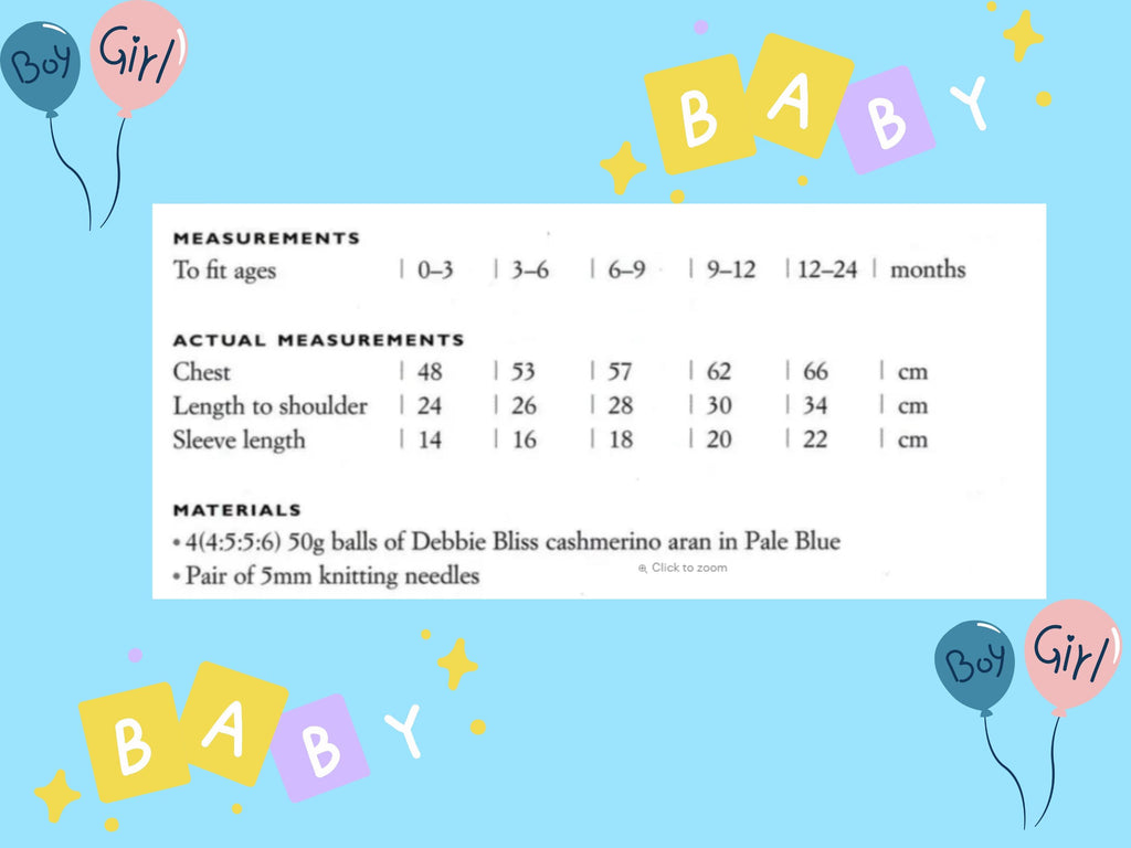 Easy Knit Baby Hooded Sweater Pattern – Aran Worsted, 0-2 Years (PDF Pattern)