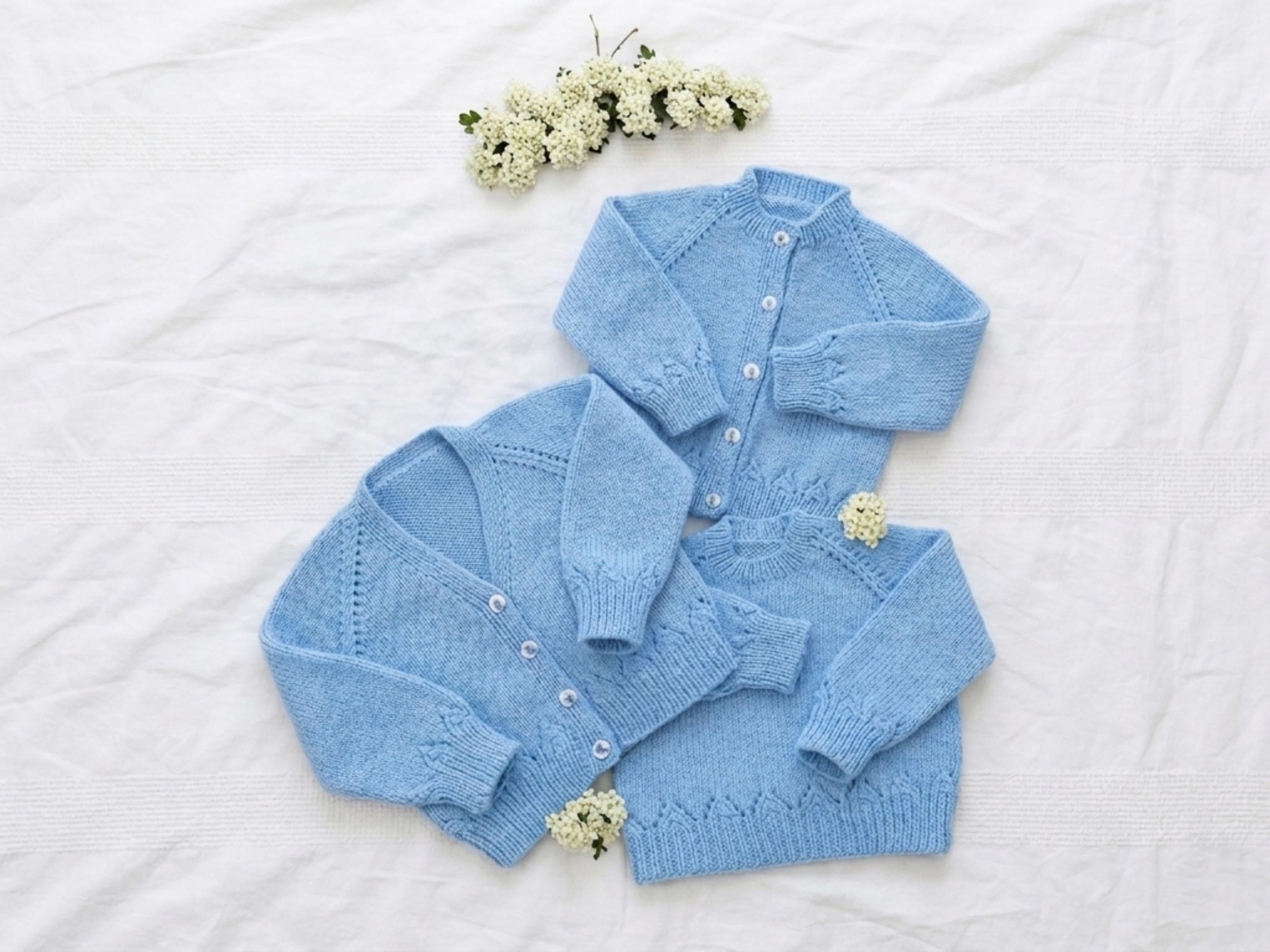 Vintage Baby Boys Cardigan Sweater Knitting Pattern PDF | DK 4 Ply Sizes 16-22