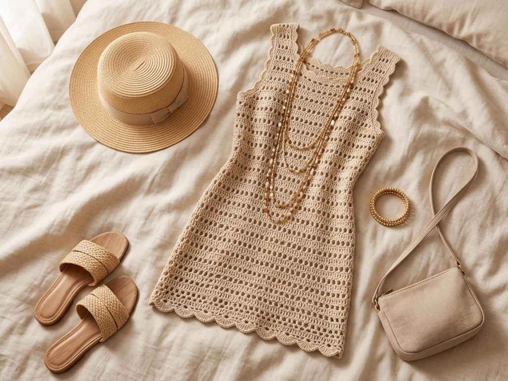 Vintage Lace Summer  Dress Crochet Pattern – PDF Instant Download