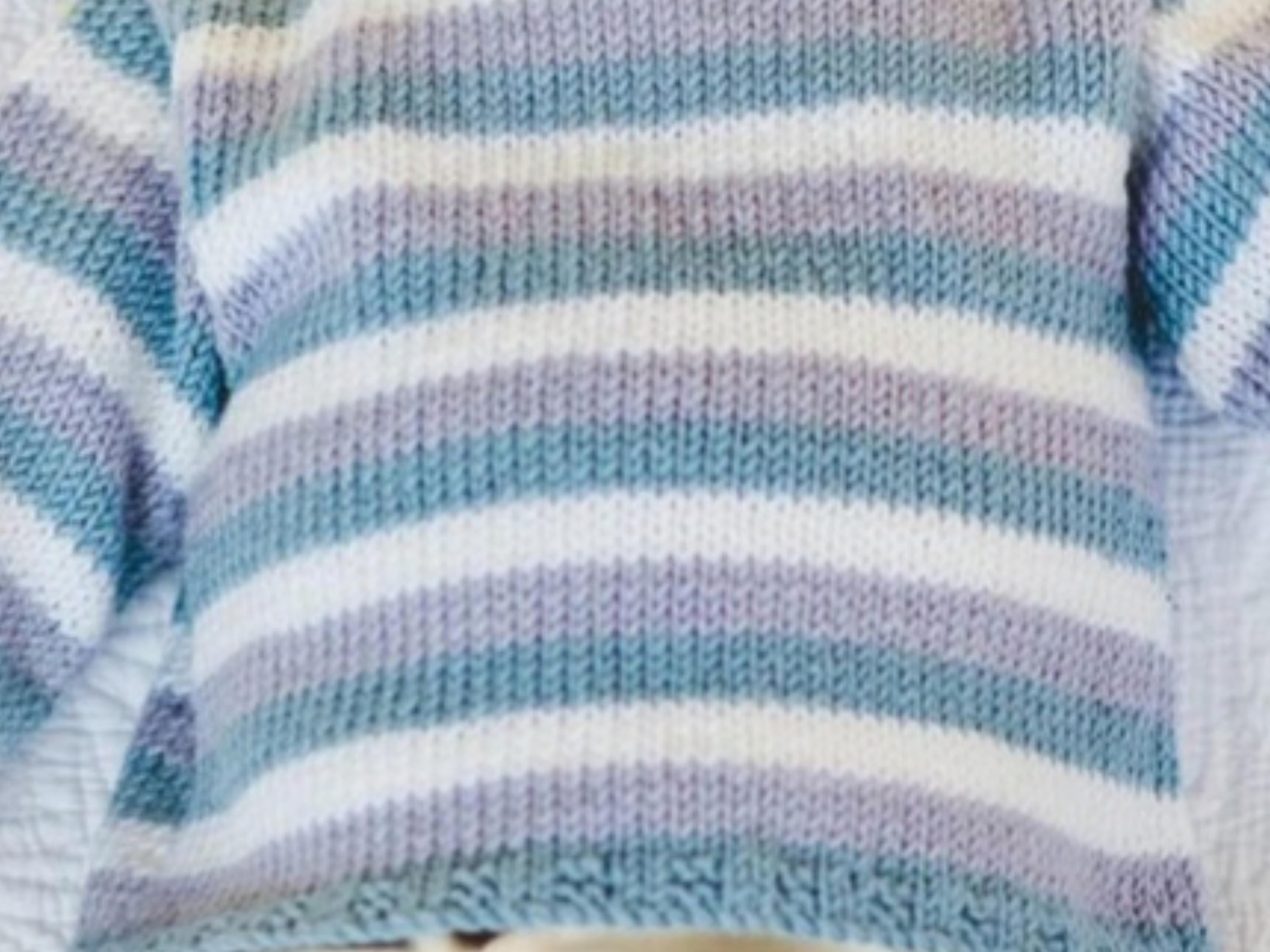 Knitting sweater  pattern for baby PDF Knitting Pattern –   Baby Striped Sweater – DK Yarn – 0–1 Years